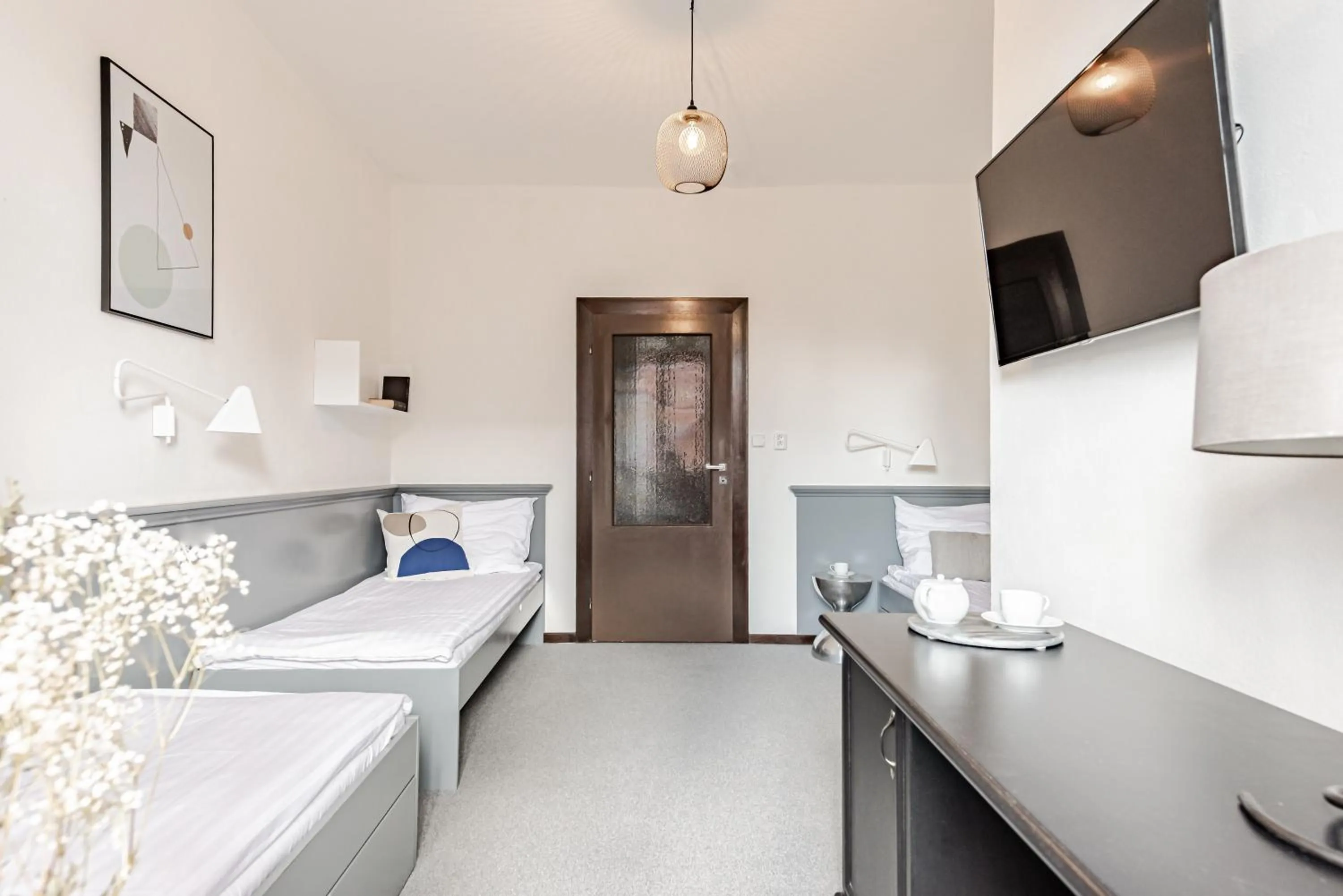 Bed in Hotel Pivoňka