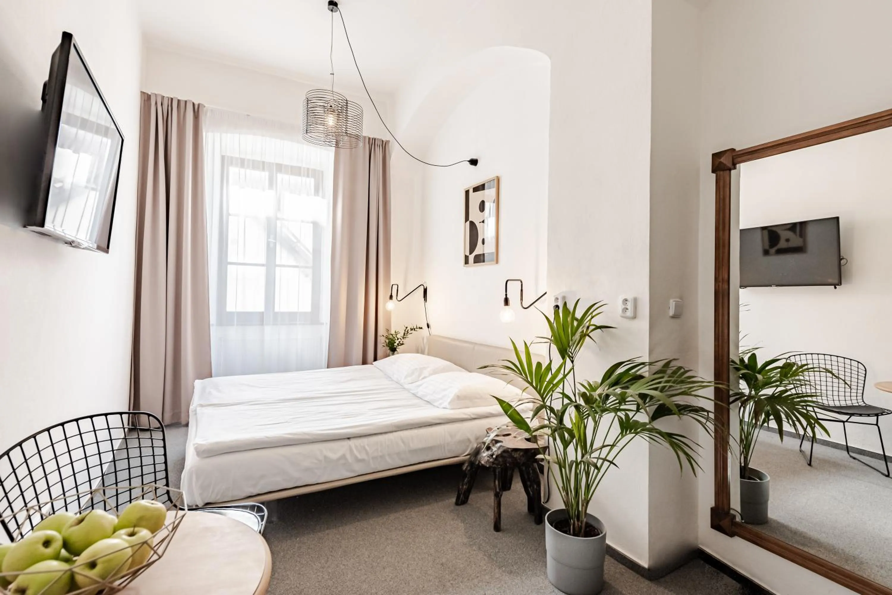 Bed in Hotel Pivoňka