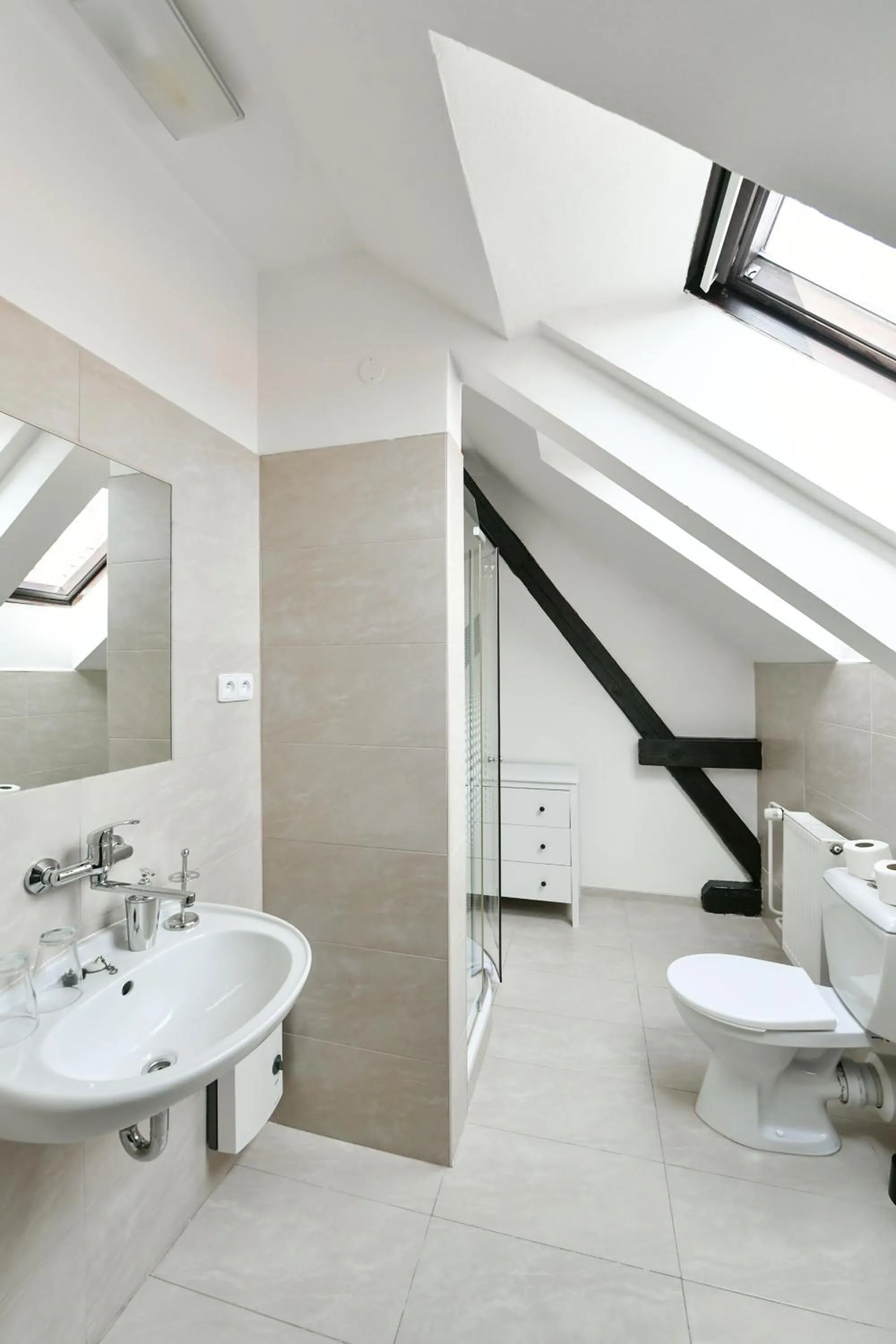 Bathroom in Hotel Pivoňka