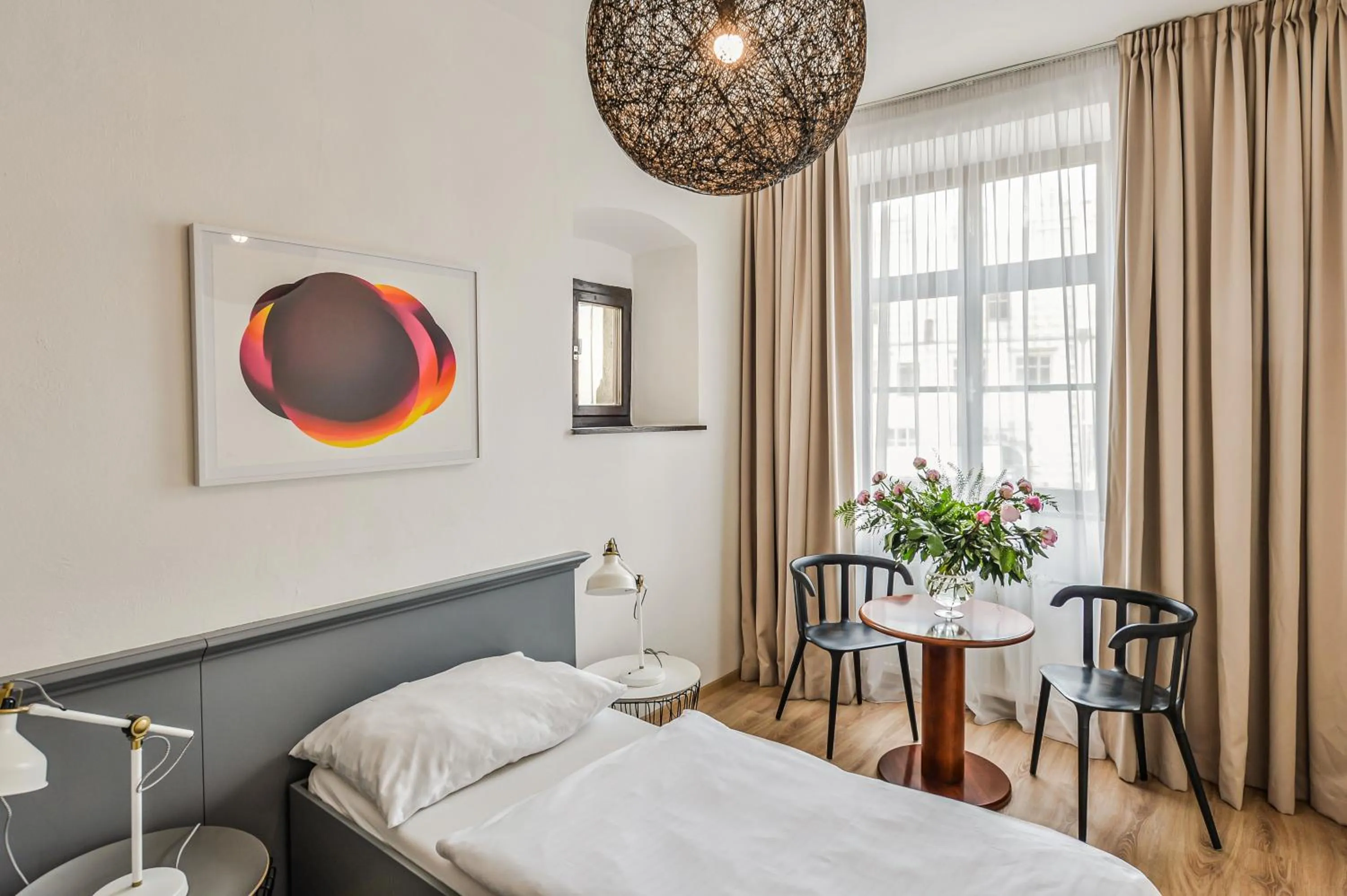 Bedroom, Bed in Hotel Pivoňka