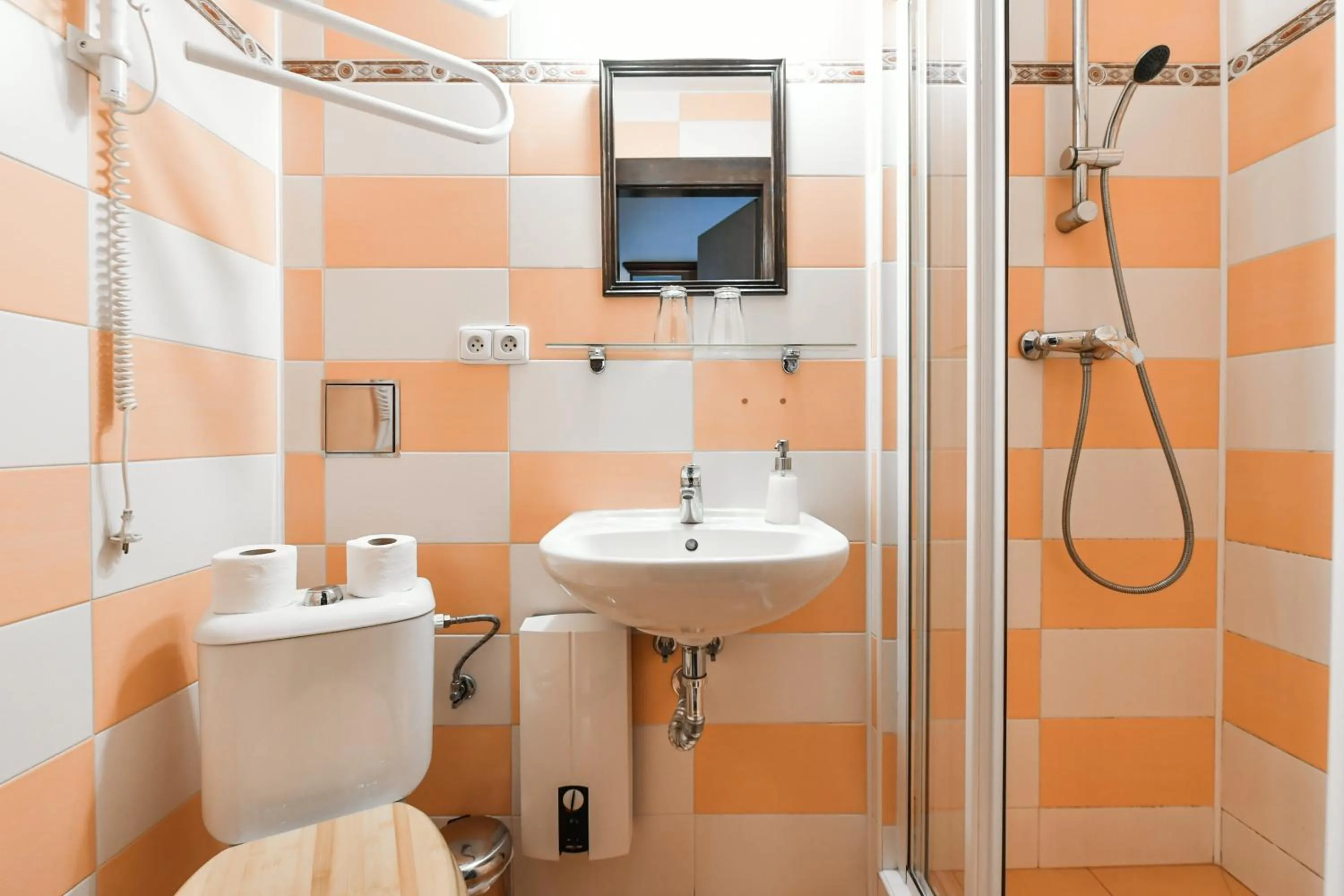 Bathroom in Hotel Pivoňka