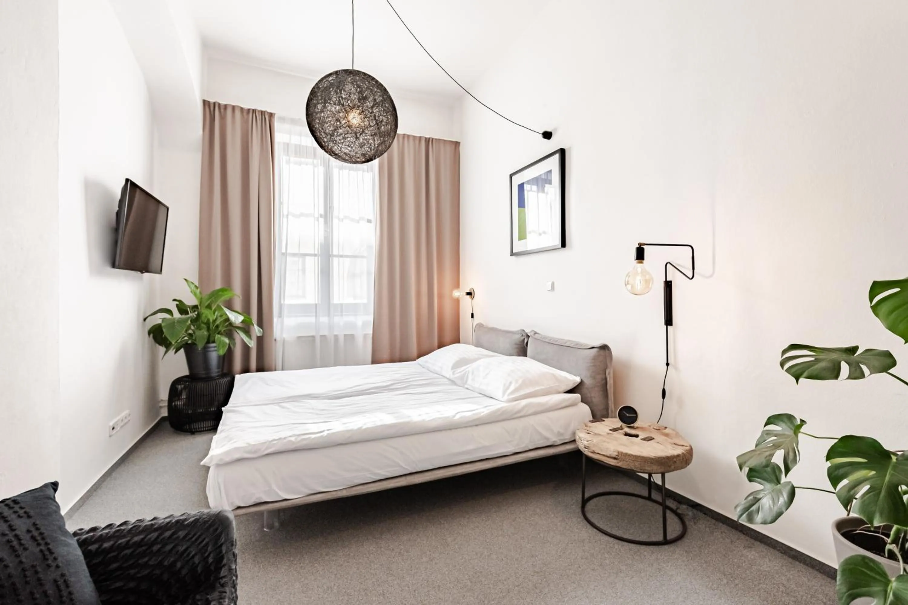 Bed in Hotel Pivoňka