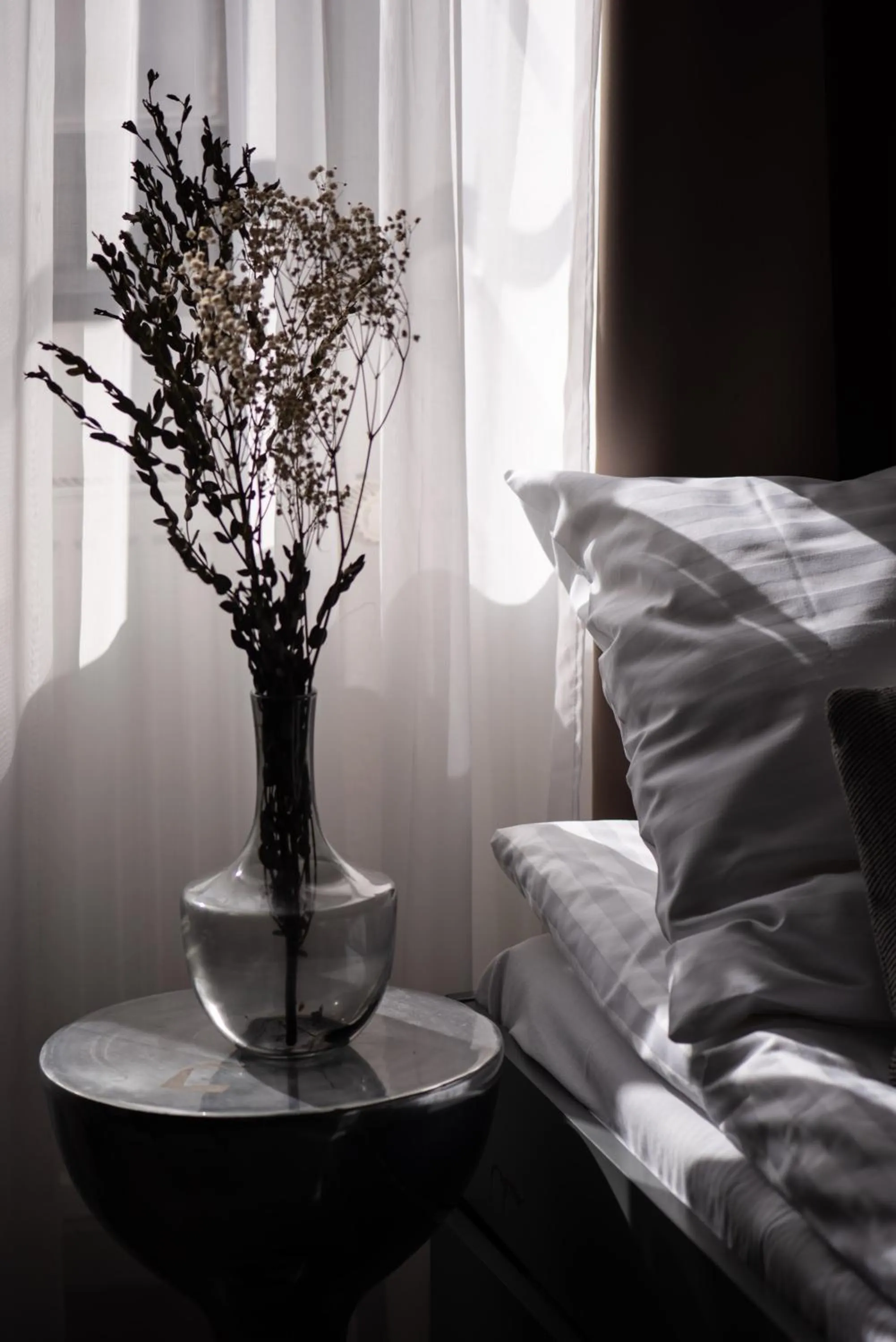 Decorative detail, Bed in Hotel Pivoňka