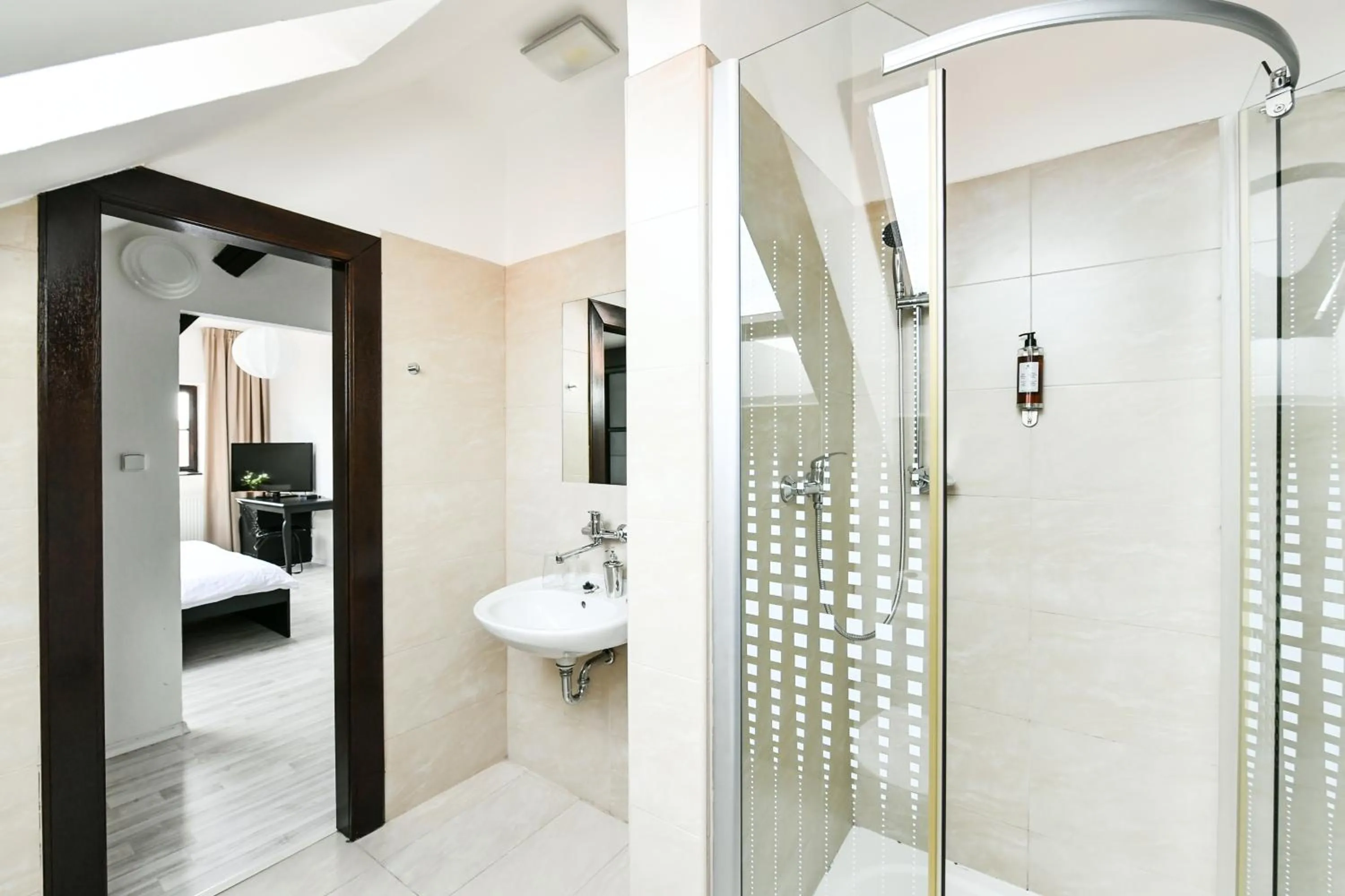 Bathroom in Hotel Pivoňka