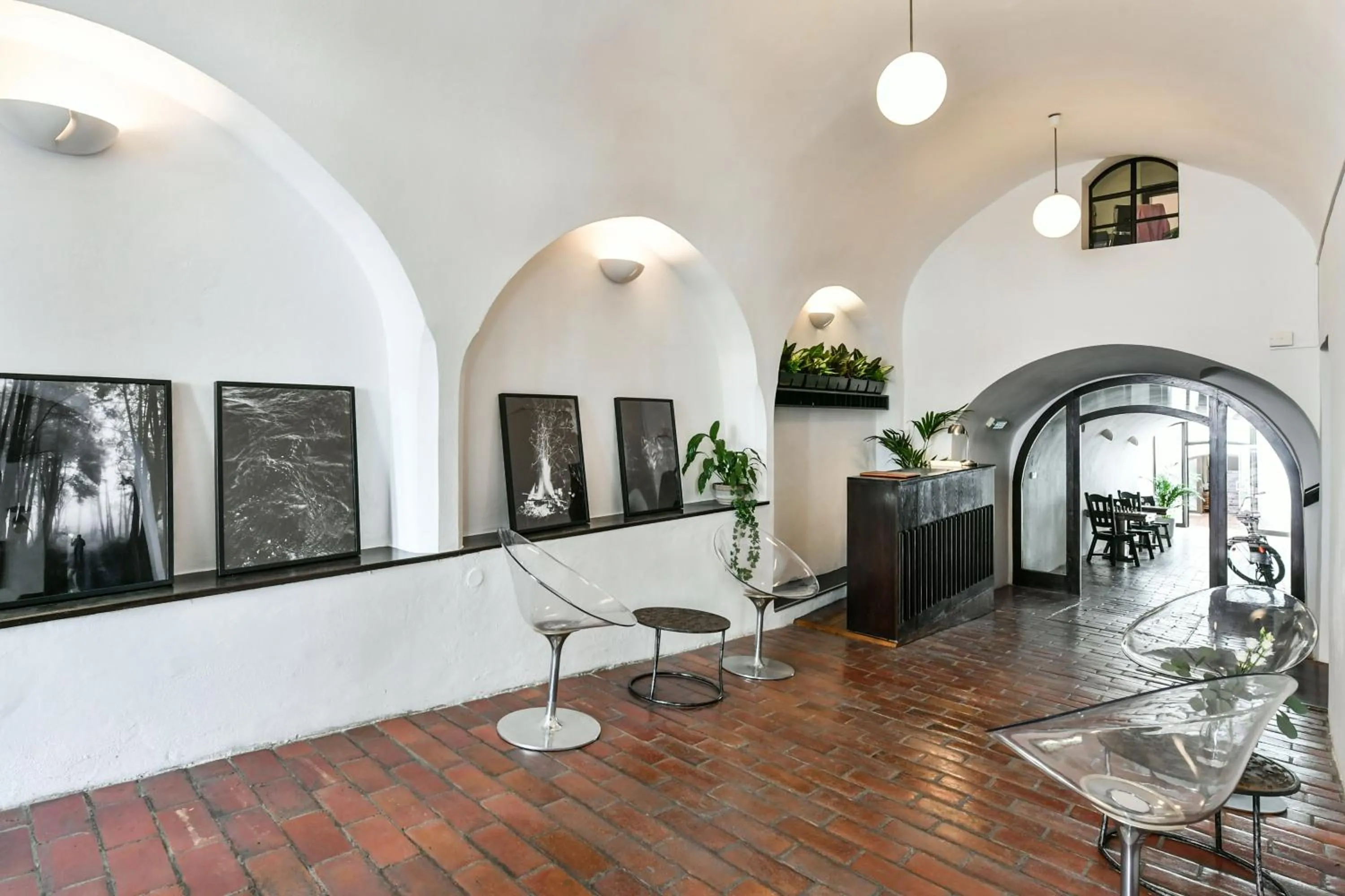 Lobby or reception in Hotel Pivoňka