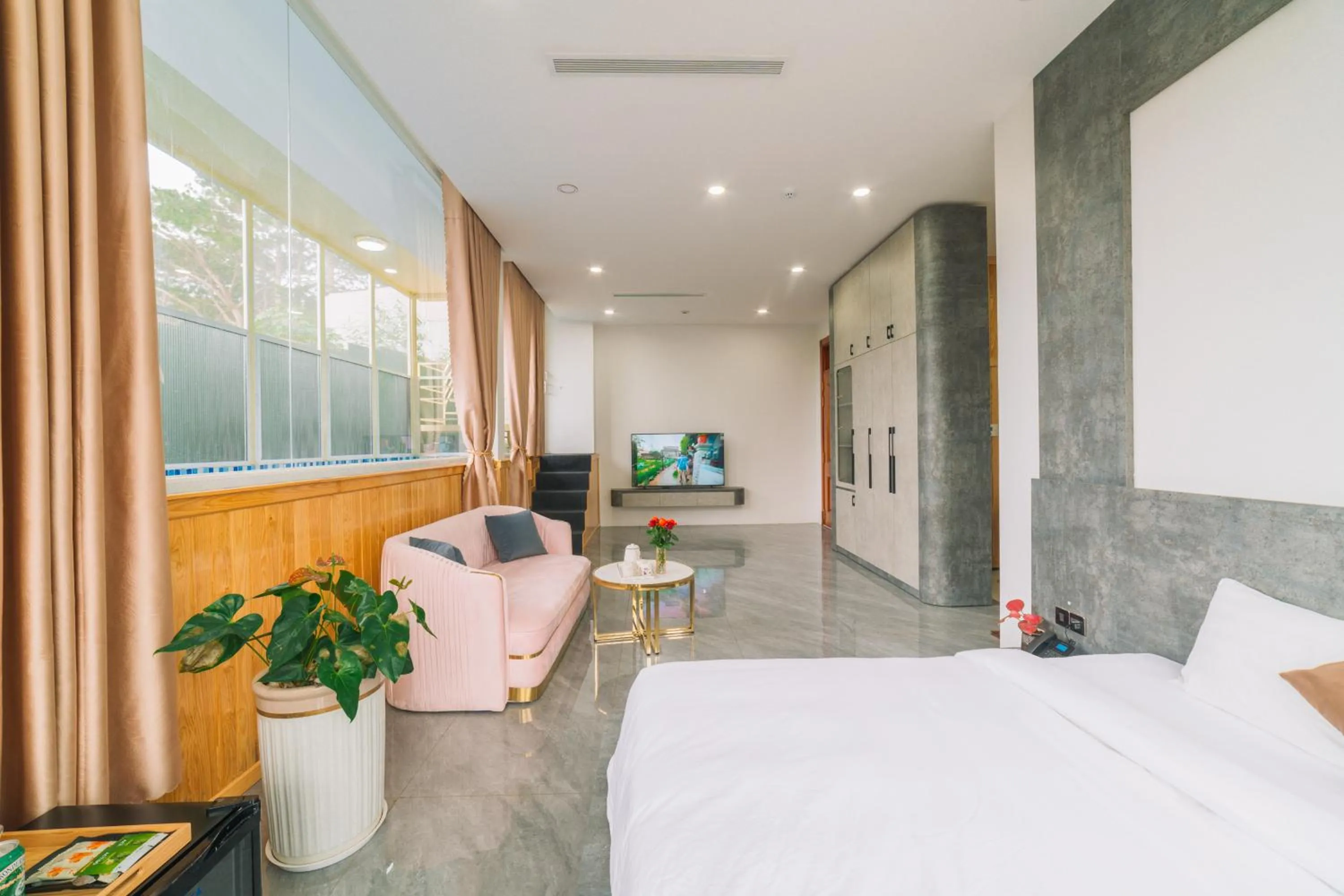 furniture, Bed in Quy Tai Premium Hotel