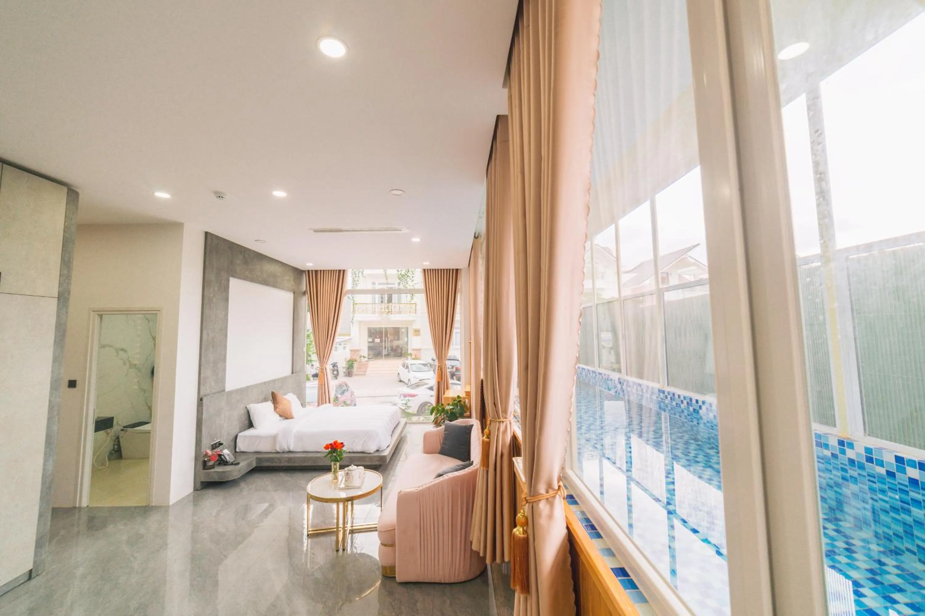 Bedroom, Bed in Quy Tai Premium Hotel