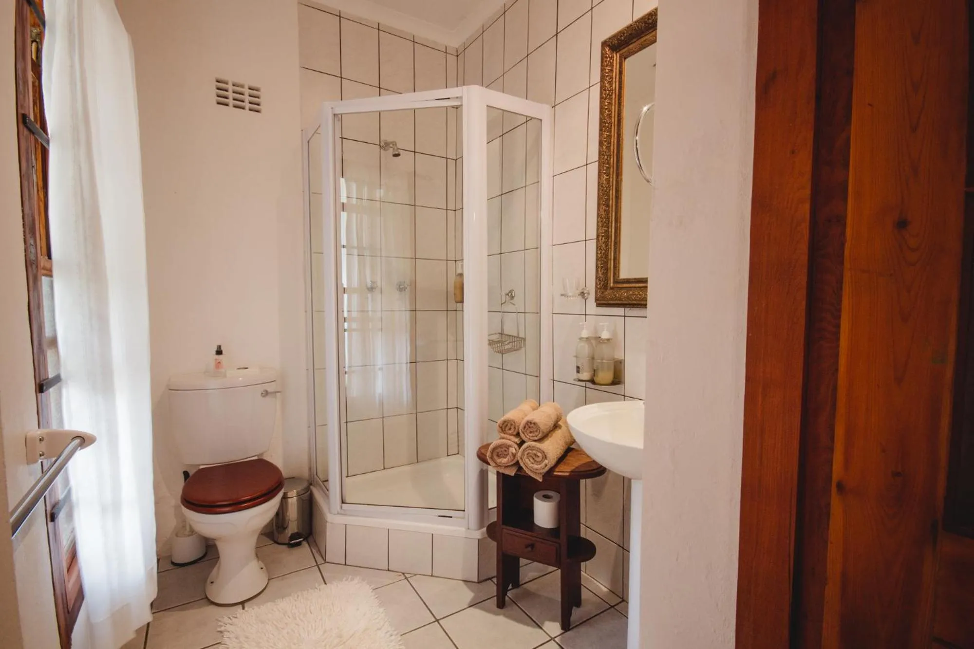 Shower in Cypress Cottage Guest House