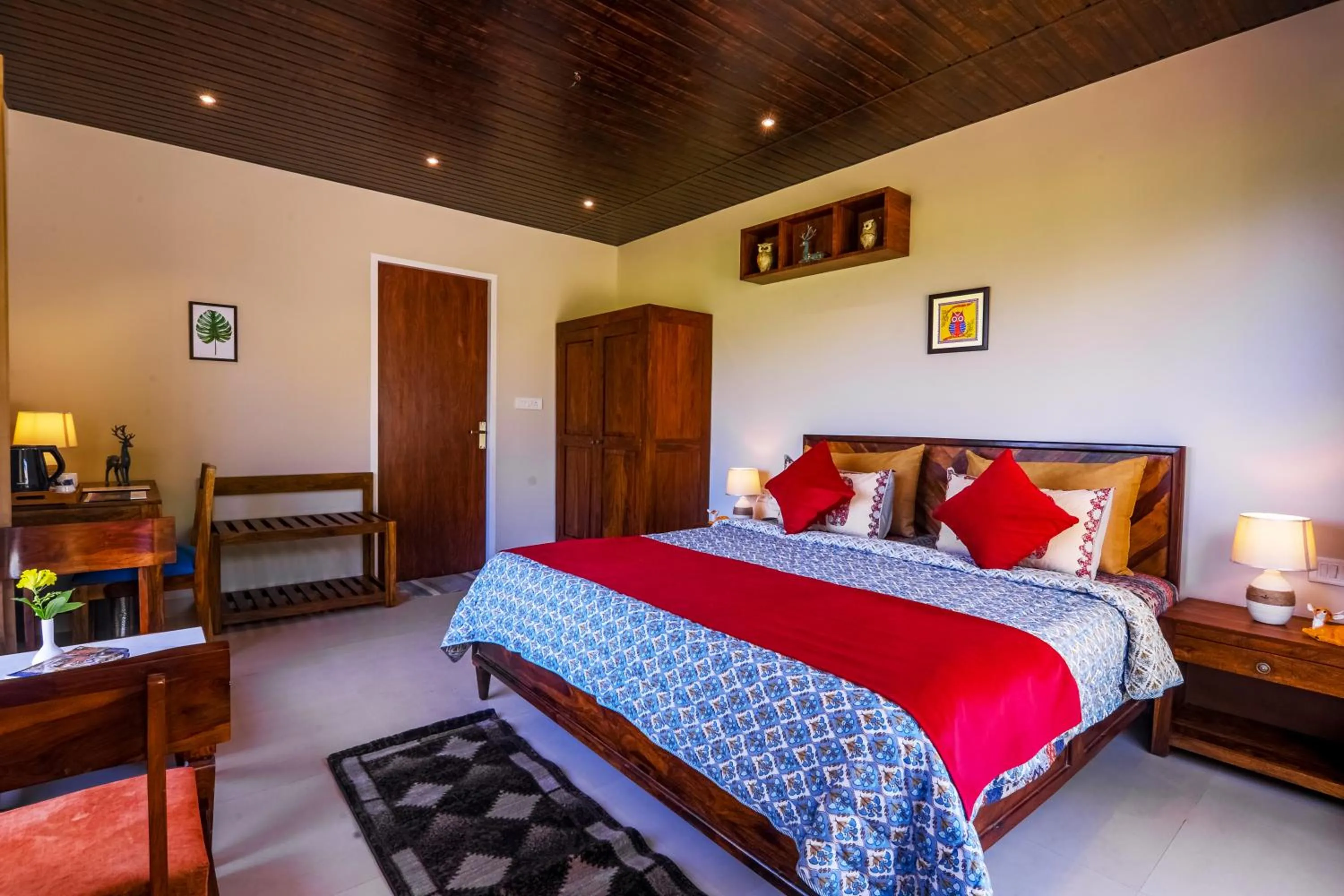 Bed in Ananyamaya nature lodge