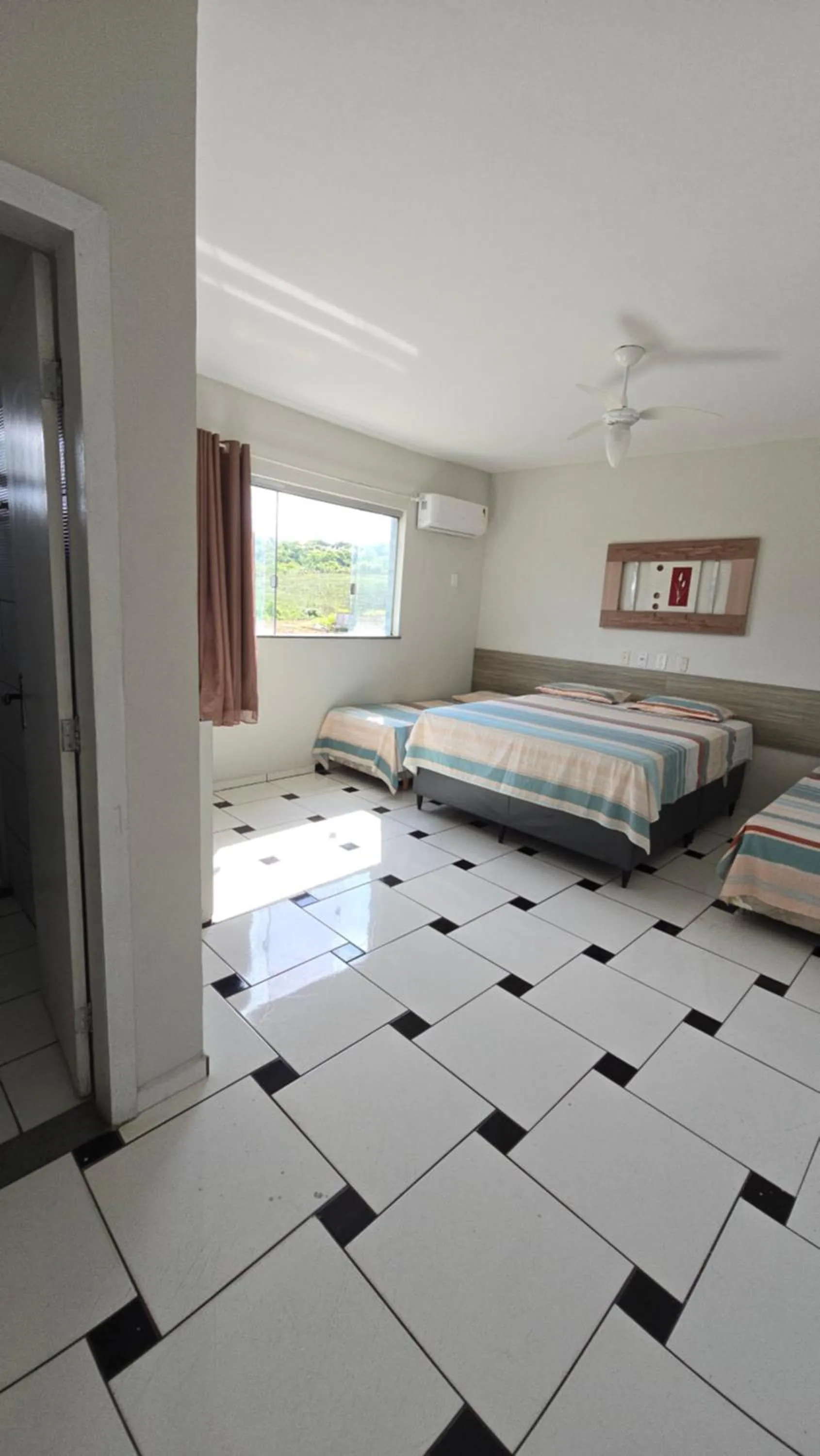 Bed in Hotel Pousada Positiva