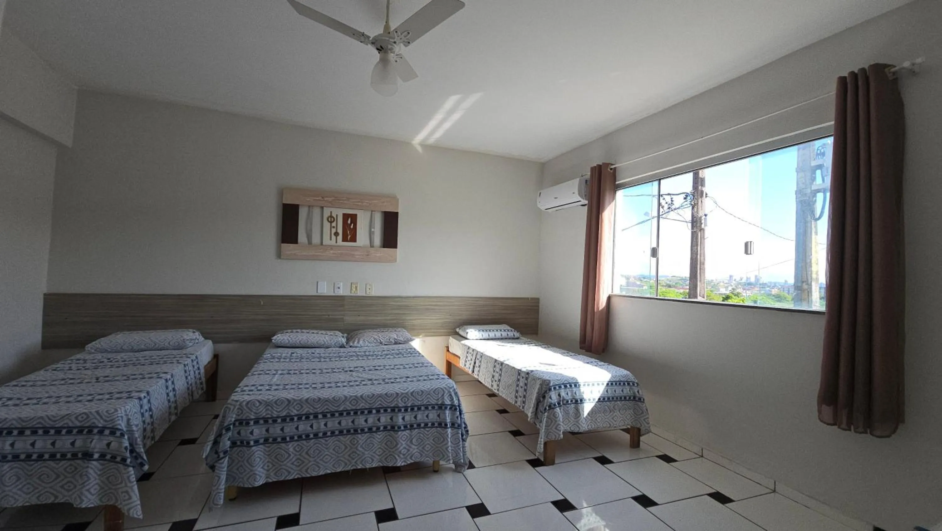 Bed in Hotel Pousada Positiva