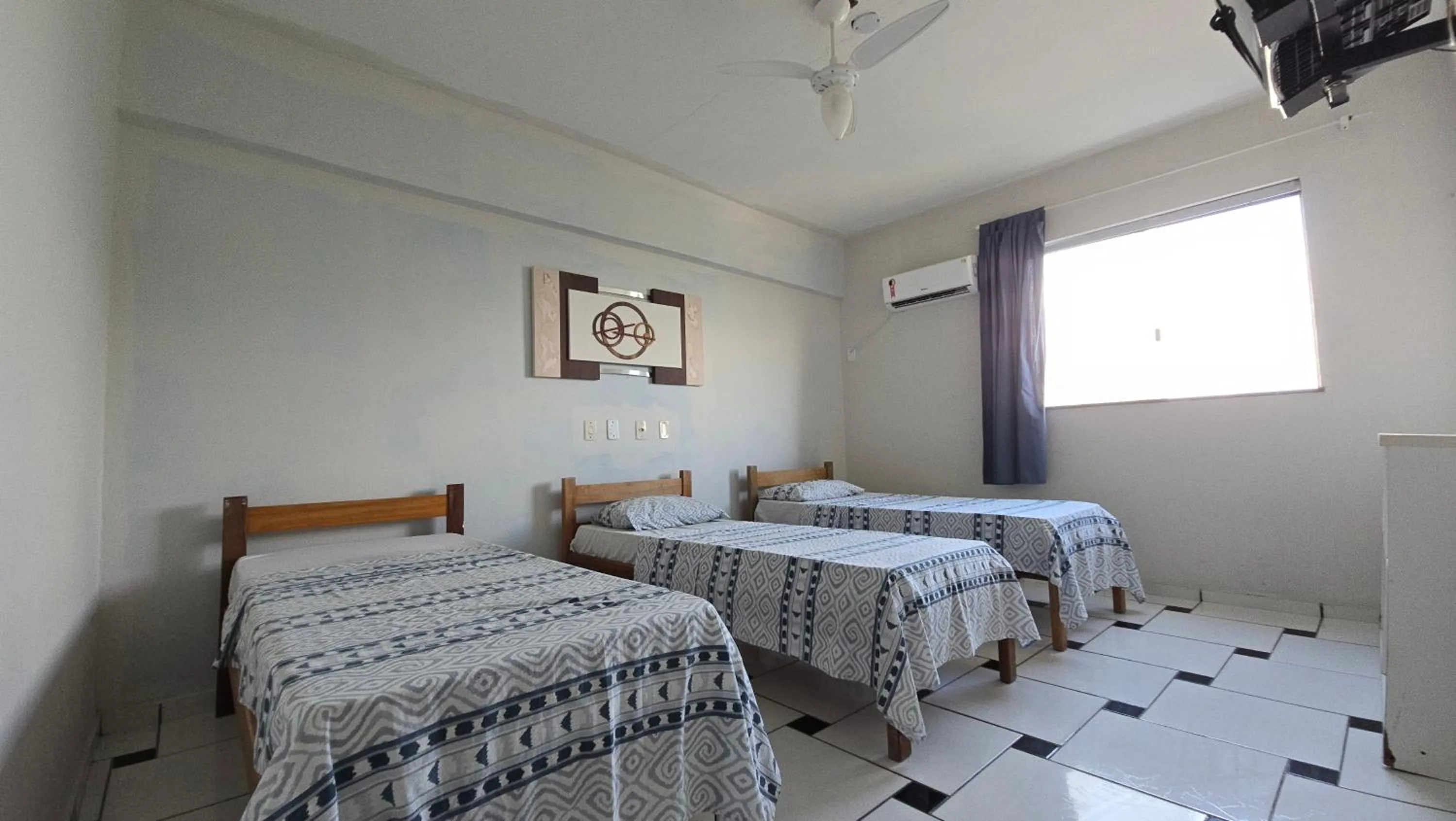 Bed in Hotel Pousada Positiva