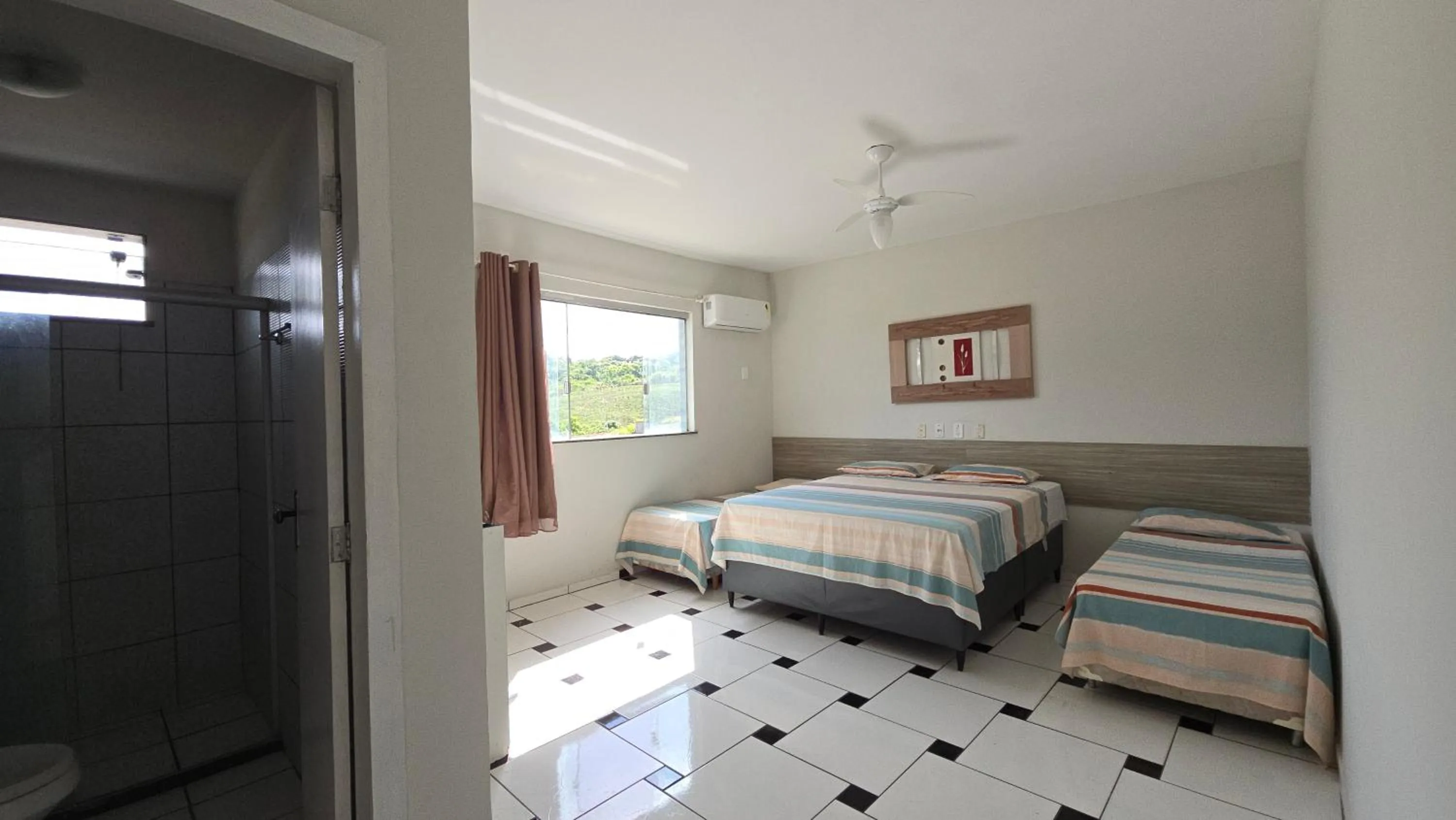 Bed in Hotel Pousada Positiva