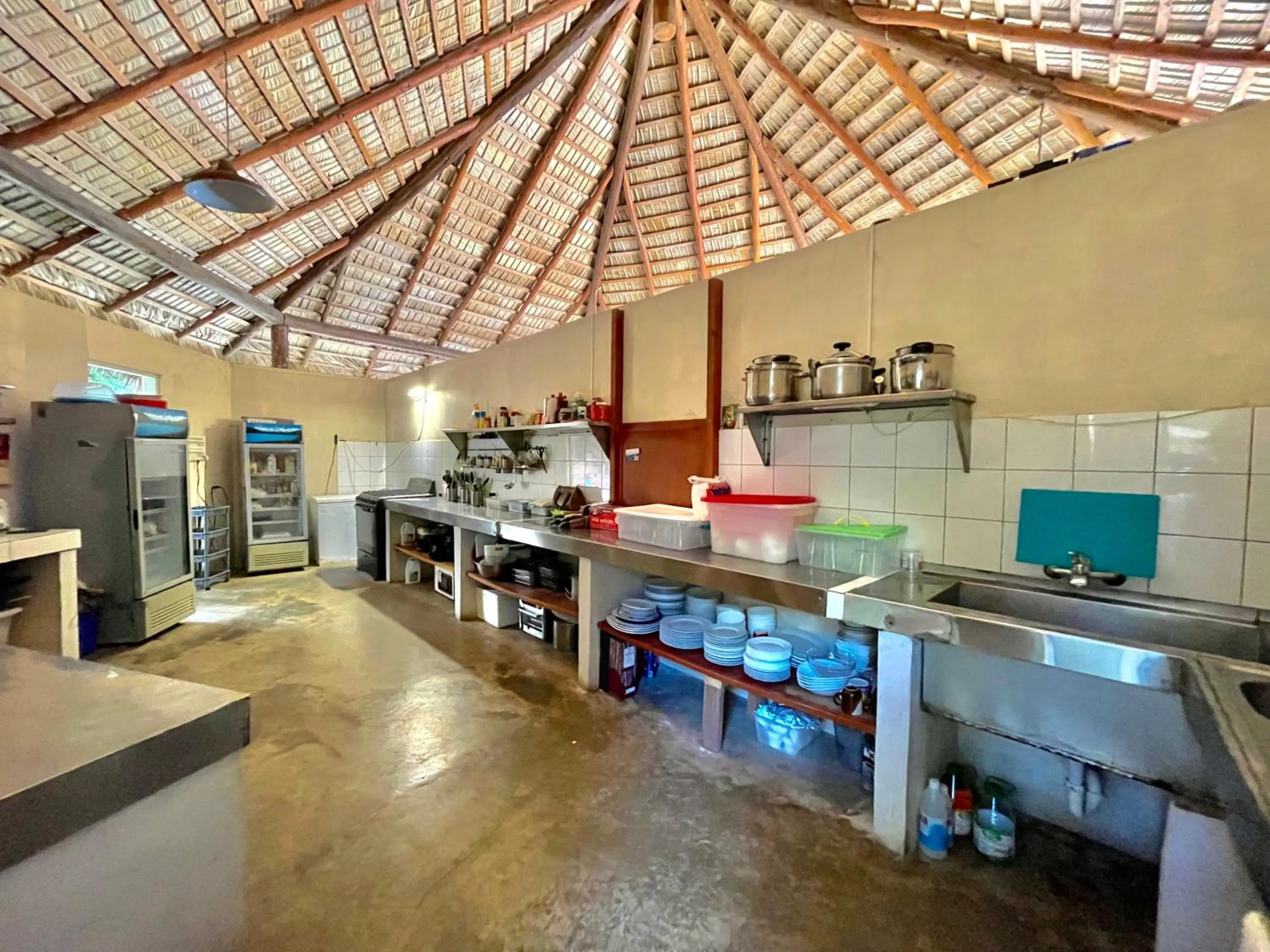 Kitchen or kitchenette in Coral Blanco Hotel