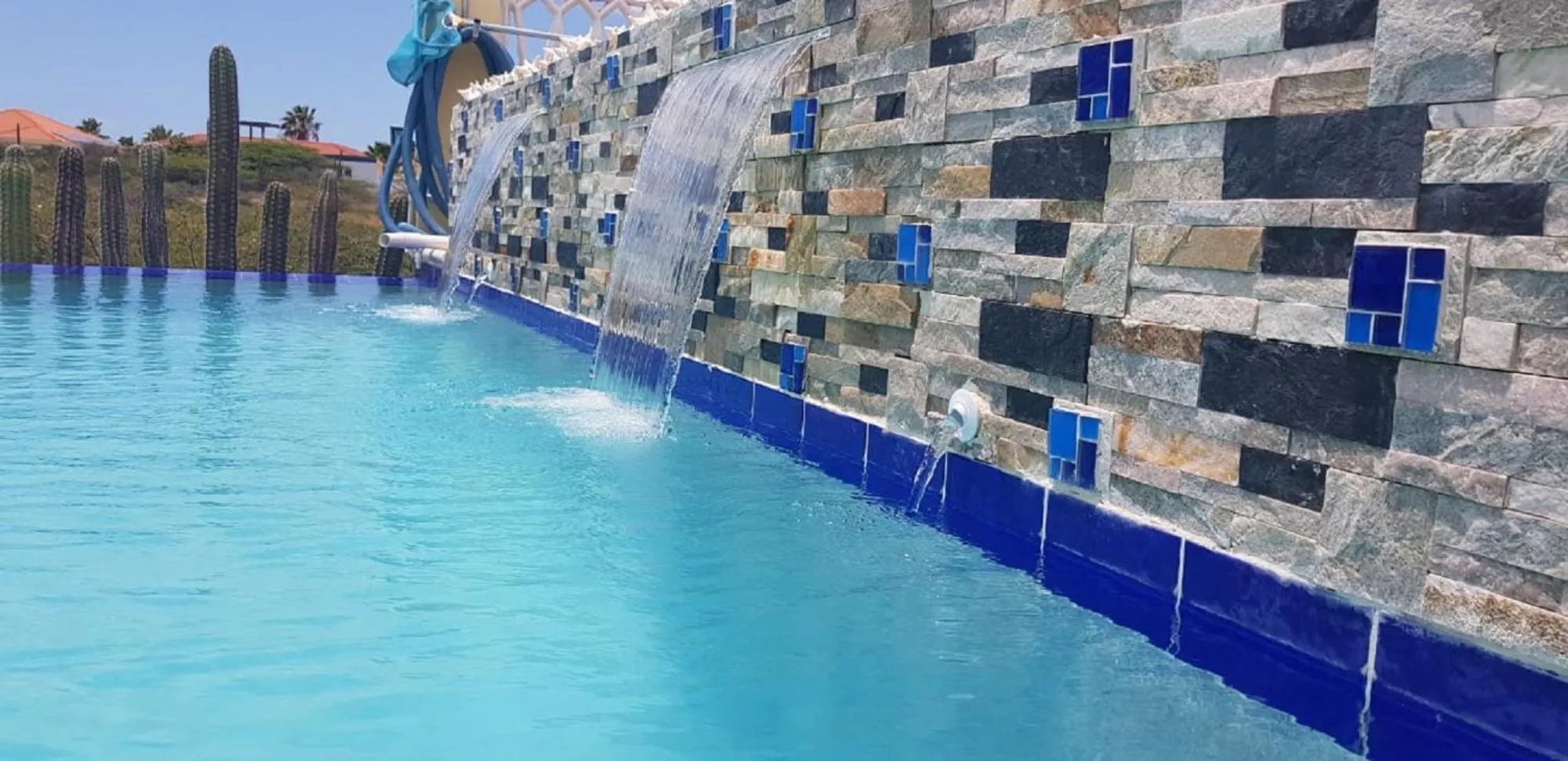 Swimming pool in Aruba Cunucu Residence