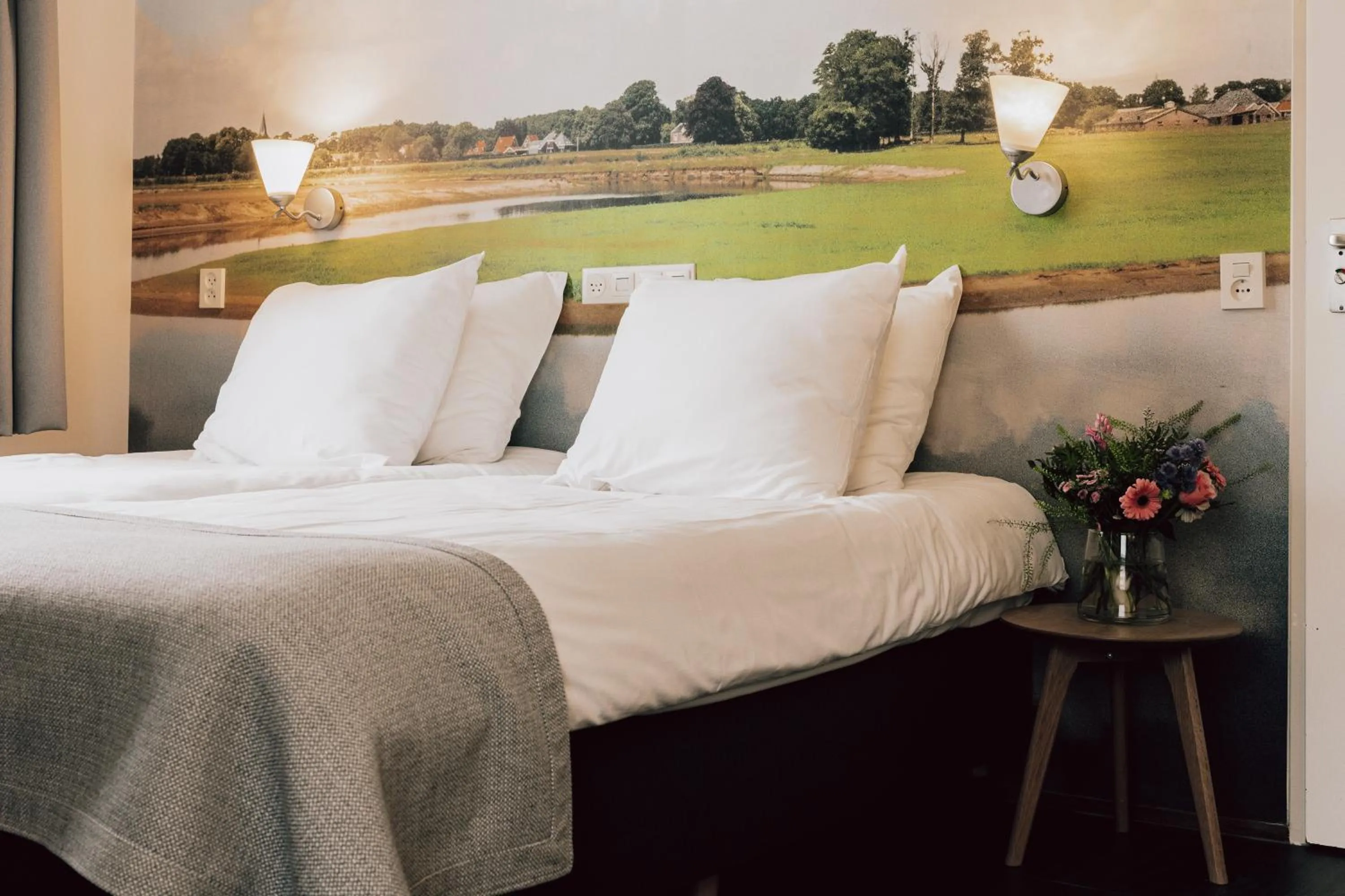 Bed in Landhotel De Hoofdige Boer
