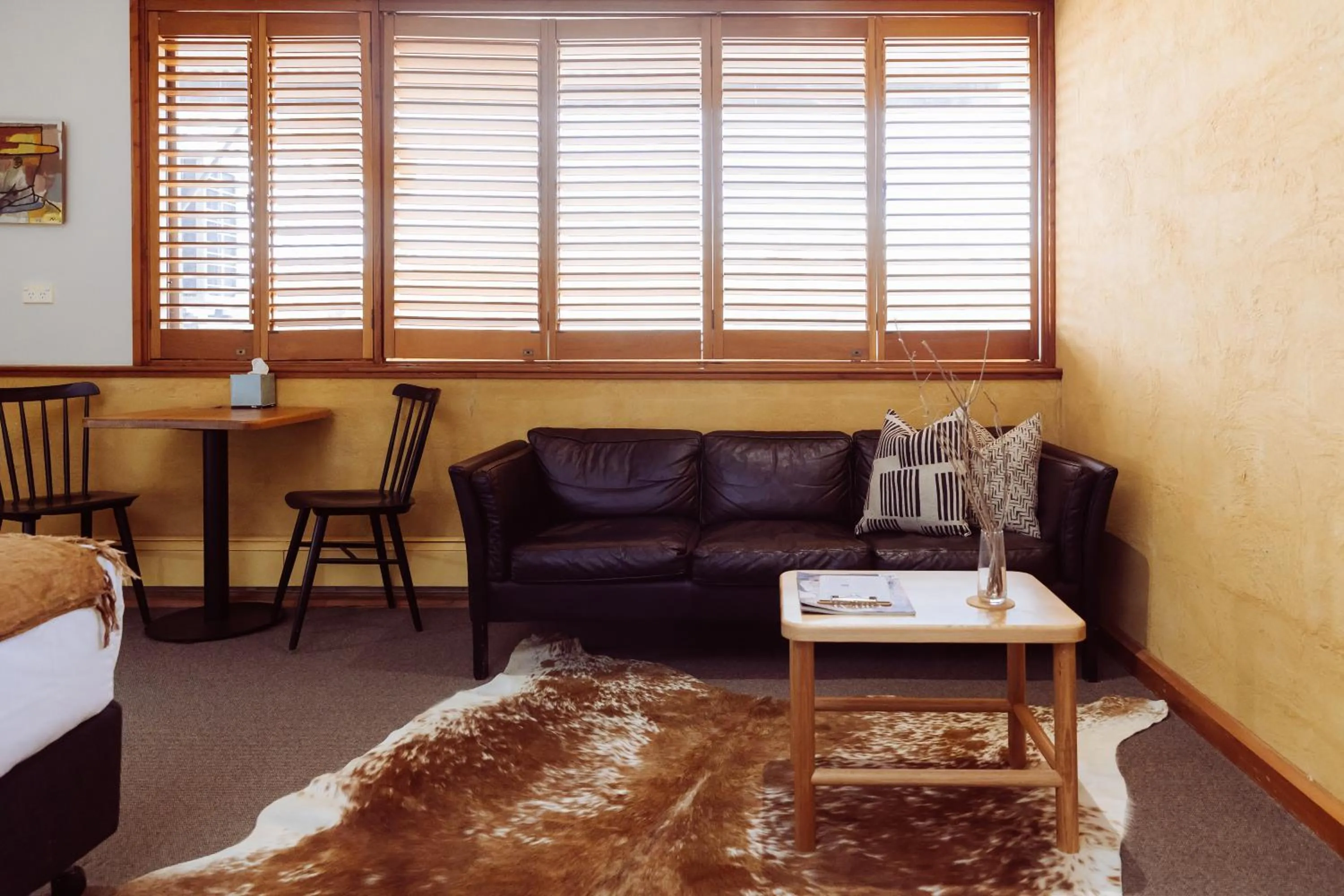 Seating area in Prairie Hotel
