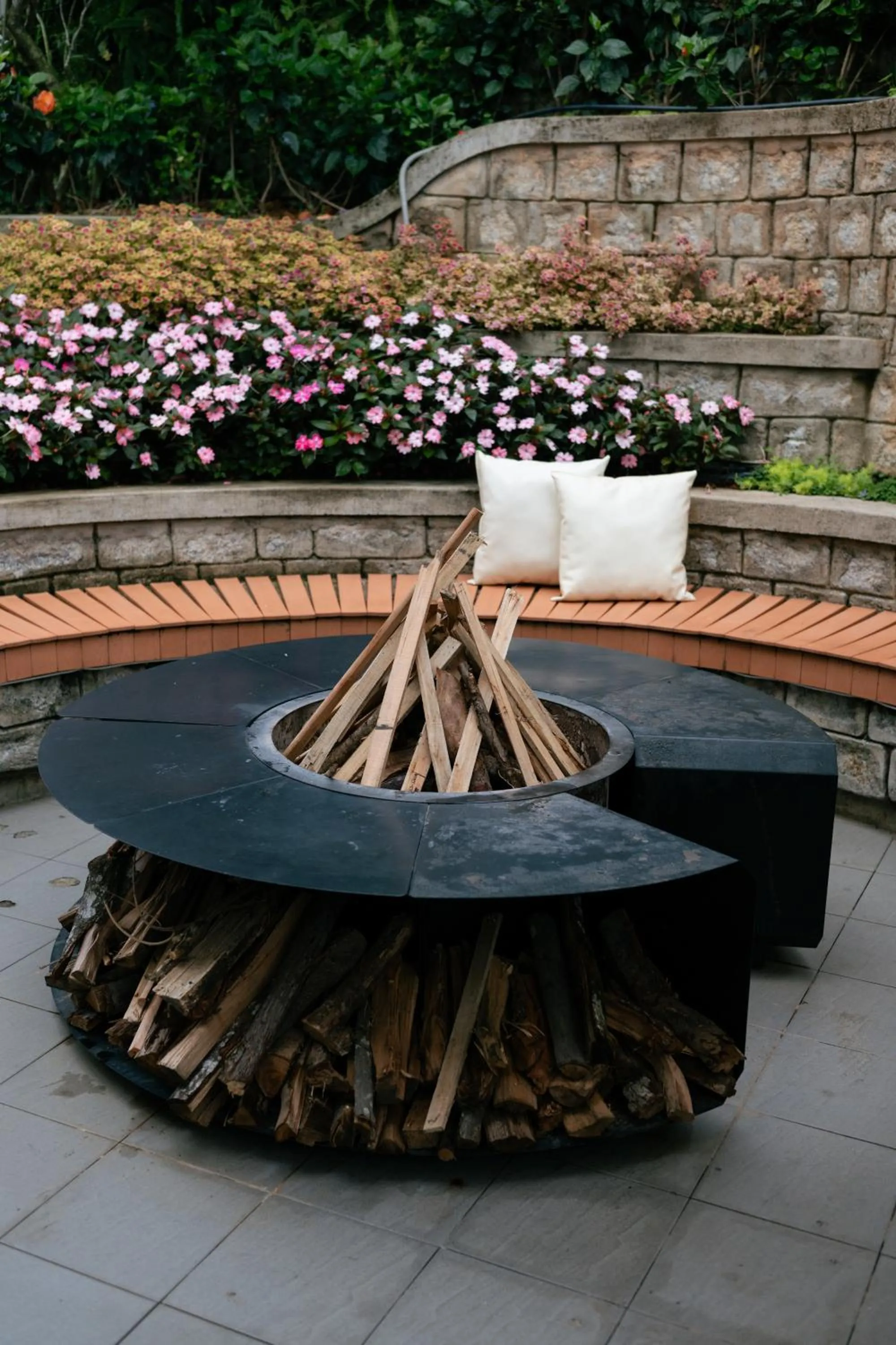 fireplace in Bach Place Dalat