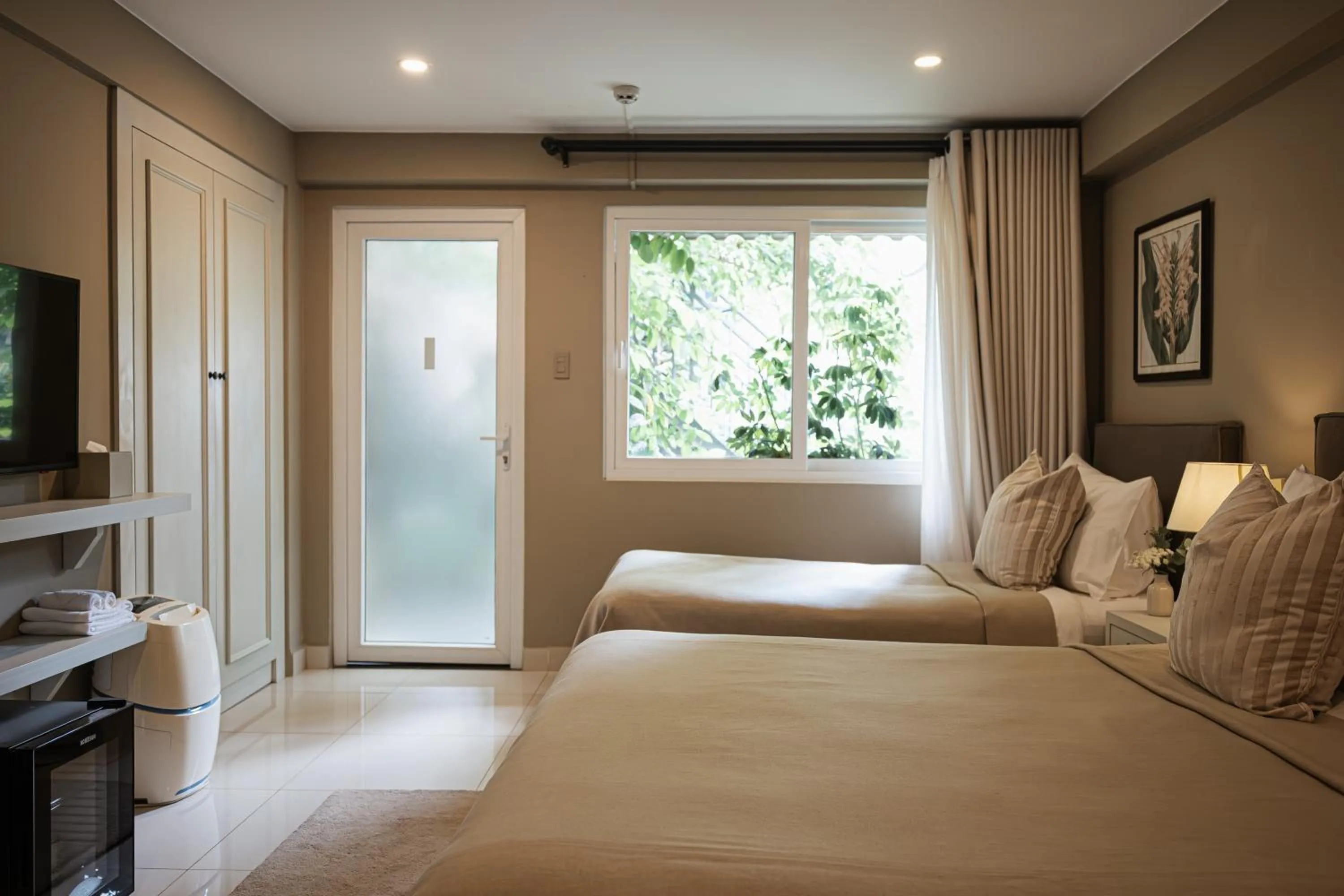 View (from property/room), Bed in Bach Place Dalat