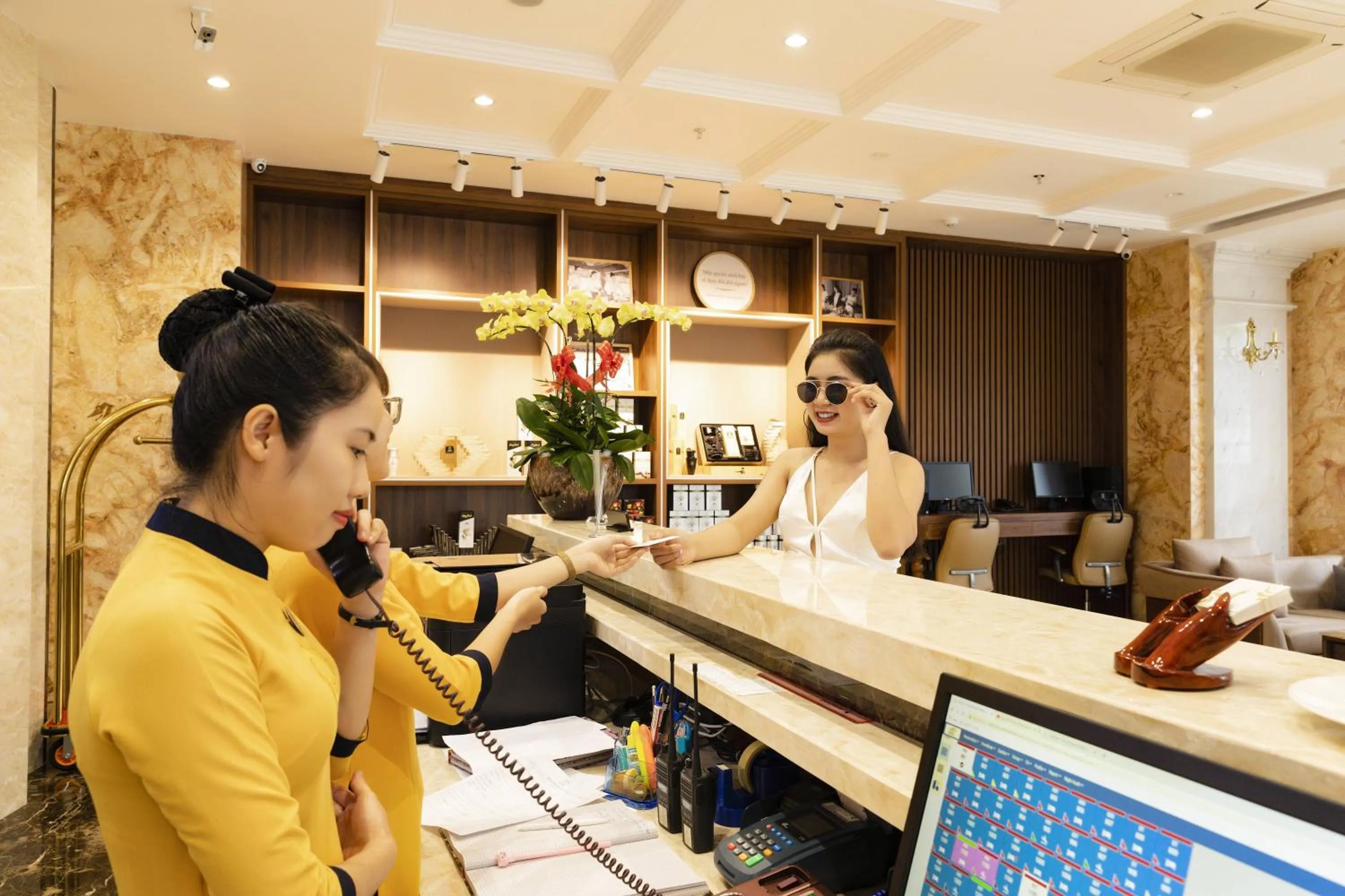 Lobby or reception in Daphovina Hotel