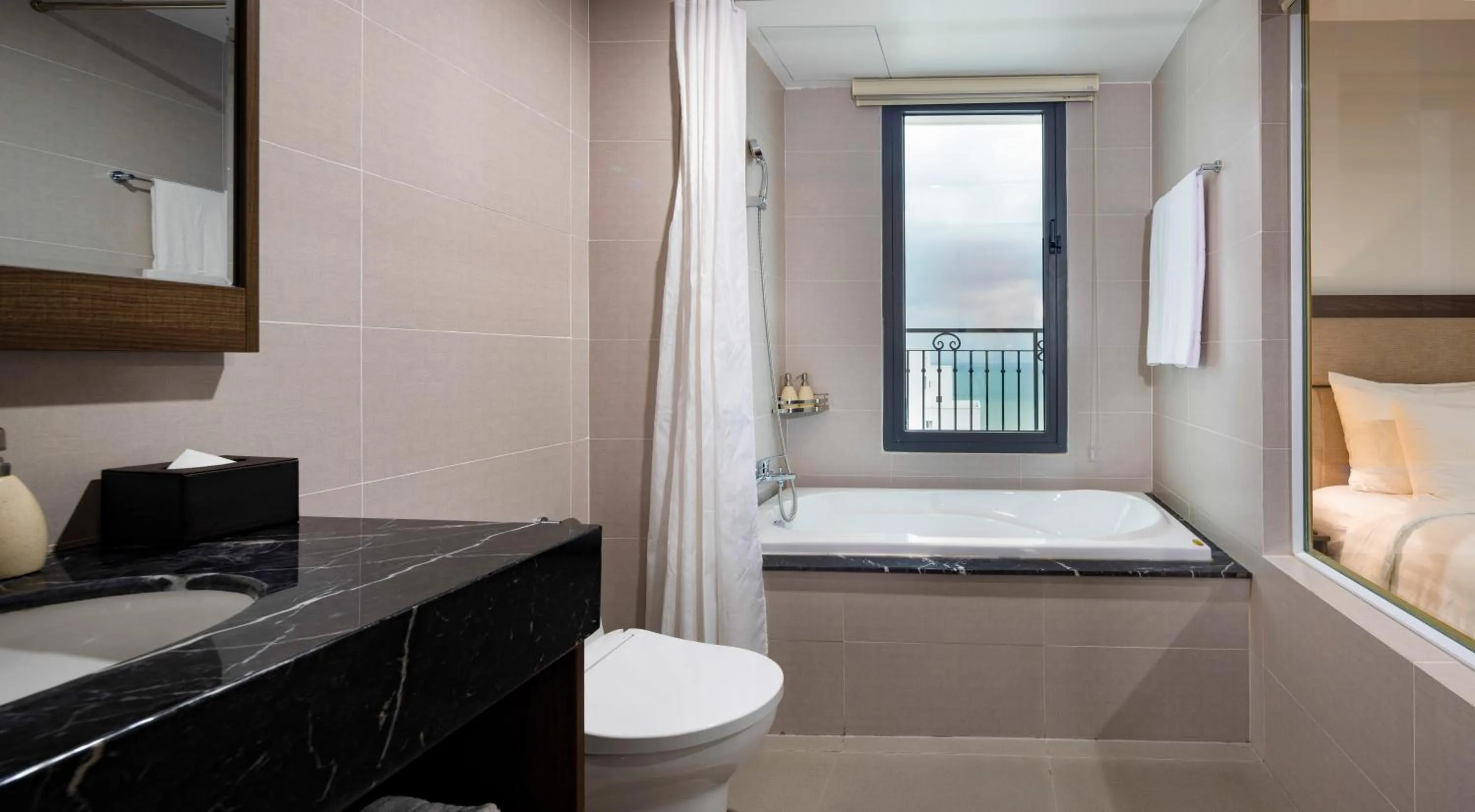 Toilet, Bed in Daphovina Hotel