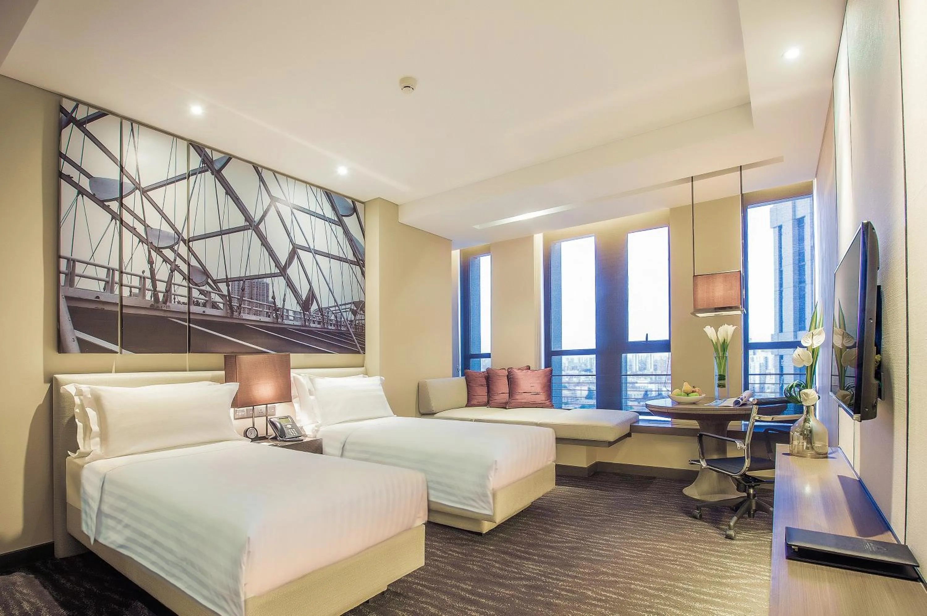 Bed in Pan Pacific Tianjin