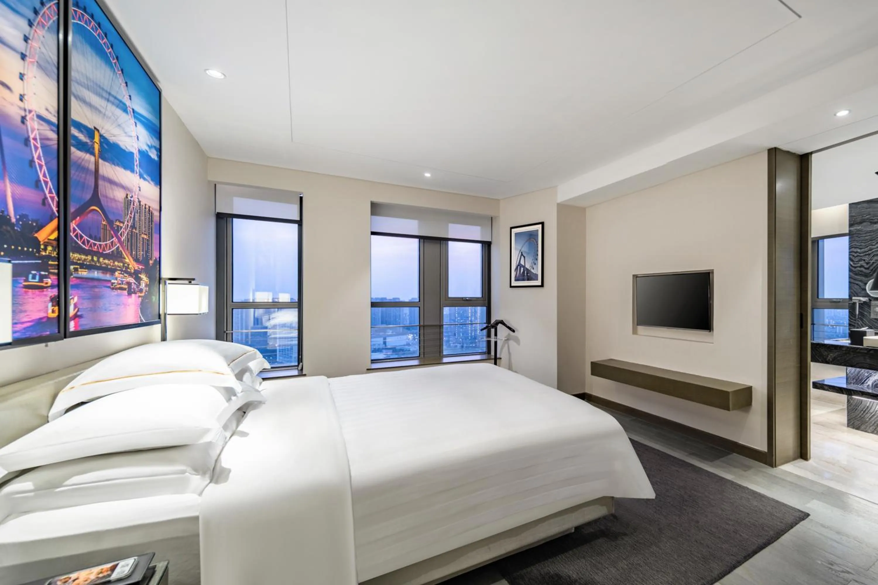 Bedroom, Bed in Pan Pacific Tianjin