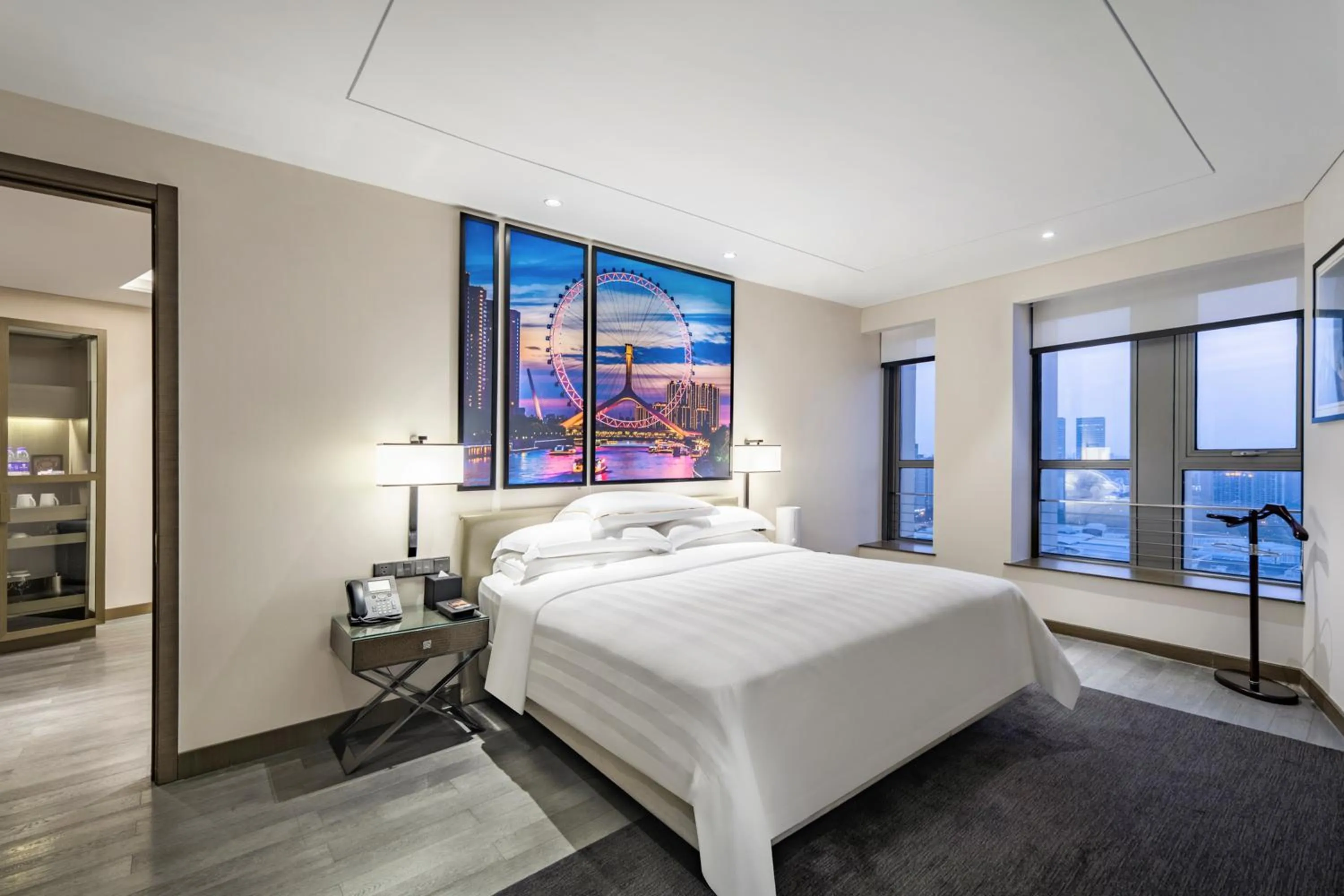 Bedroom, Bed in Pan Pacific Tianjin