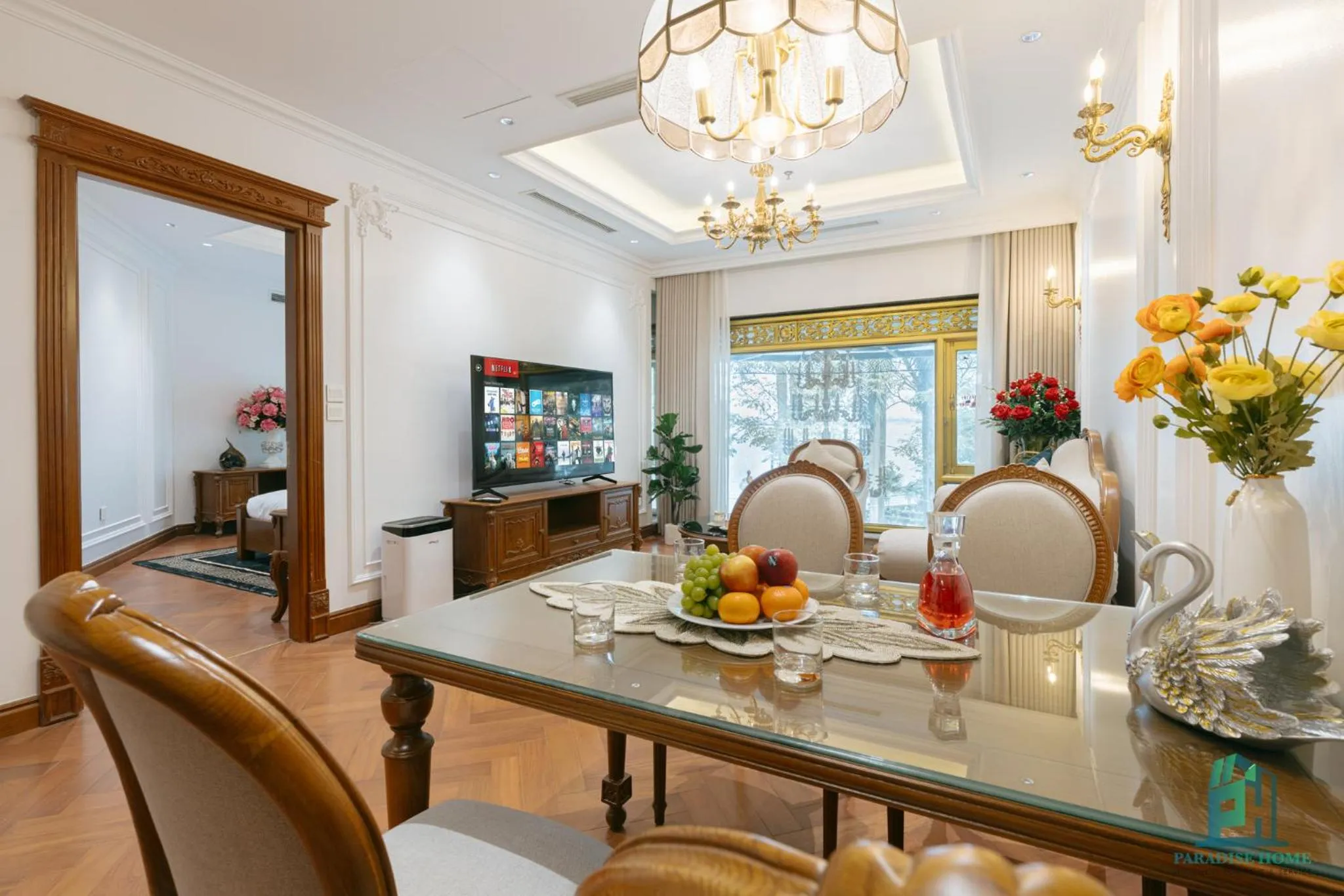 Living room in Luxe Paradise Suite Hotel Trich Sai