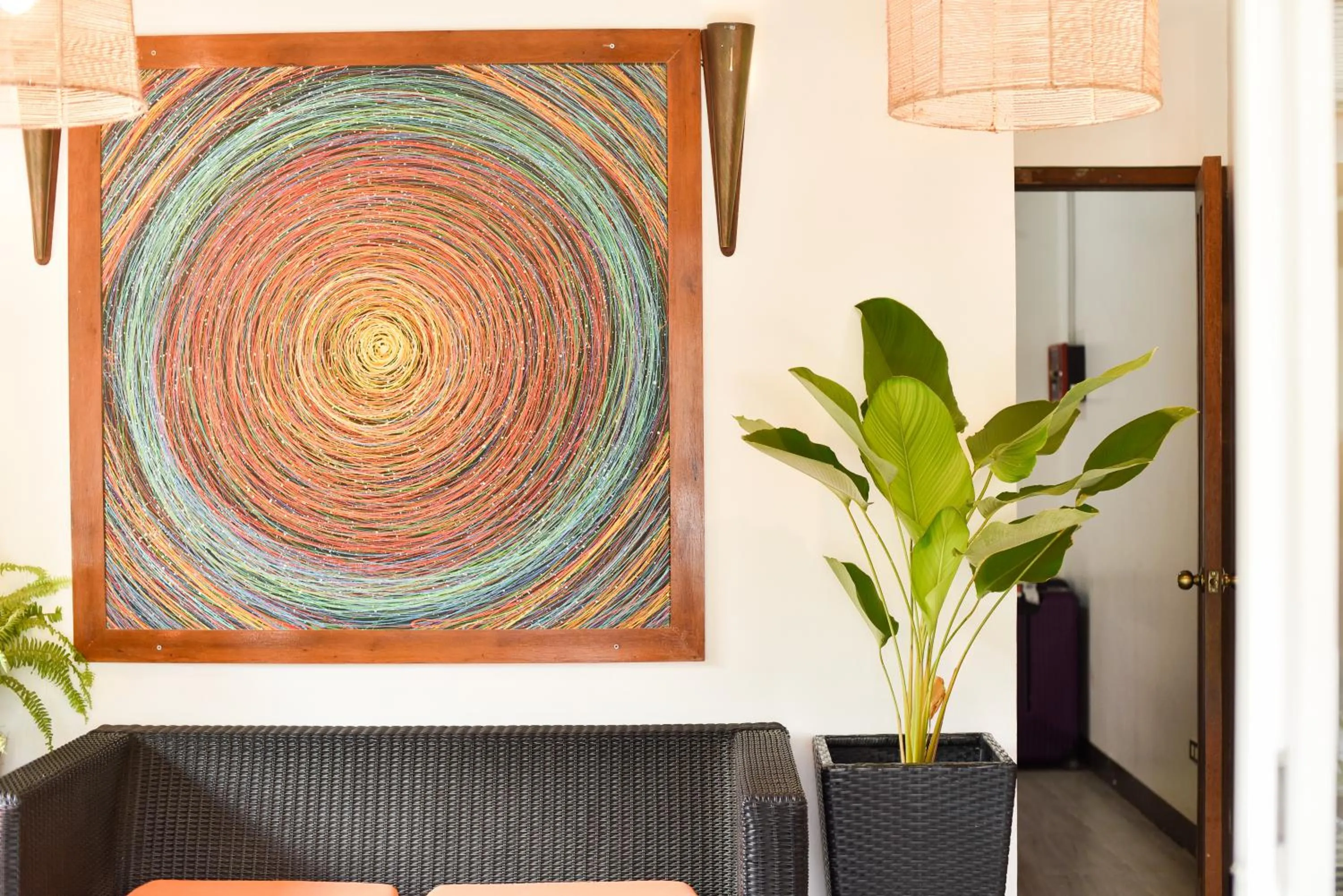 Decorative detail in Cadlao Resort and Restaurant