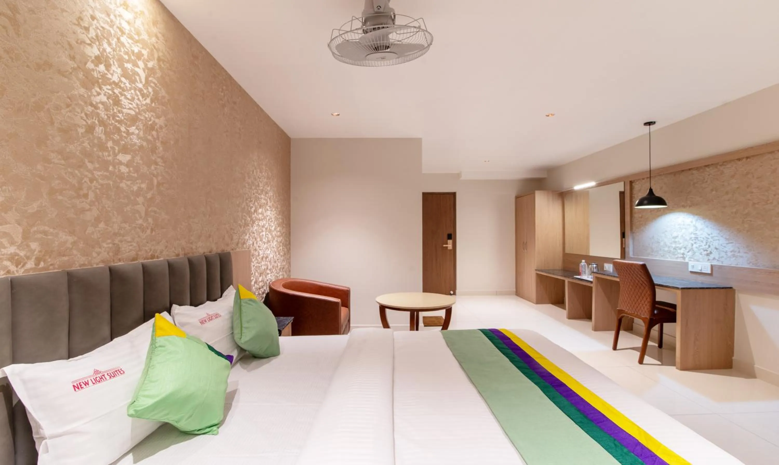 Bedroom, Bed in Treebo Premium New Light Suites