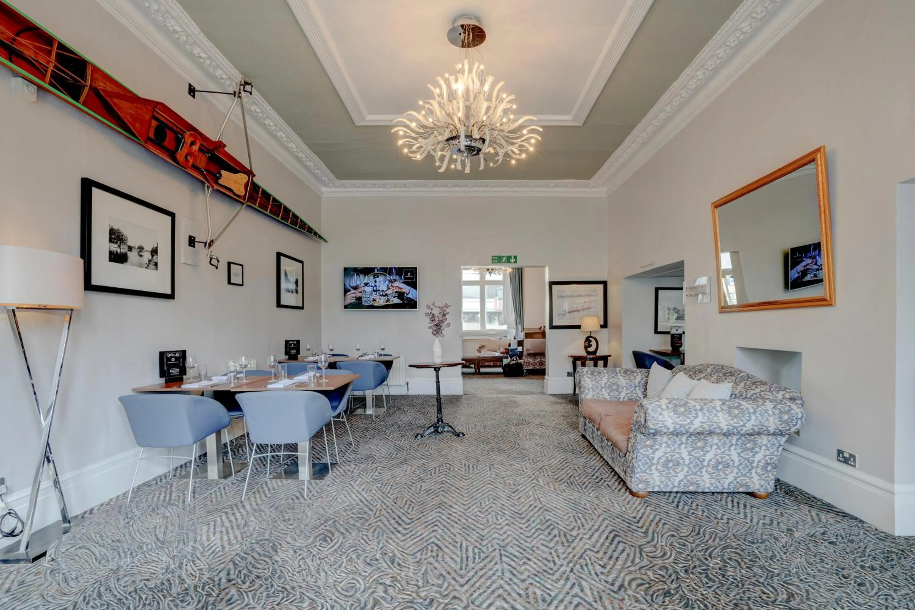 Seating area in Sunday London Staines-upon-Thames Heathrow T5