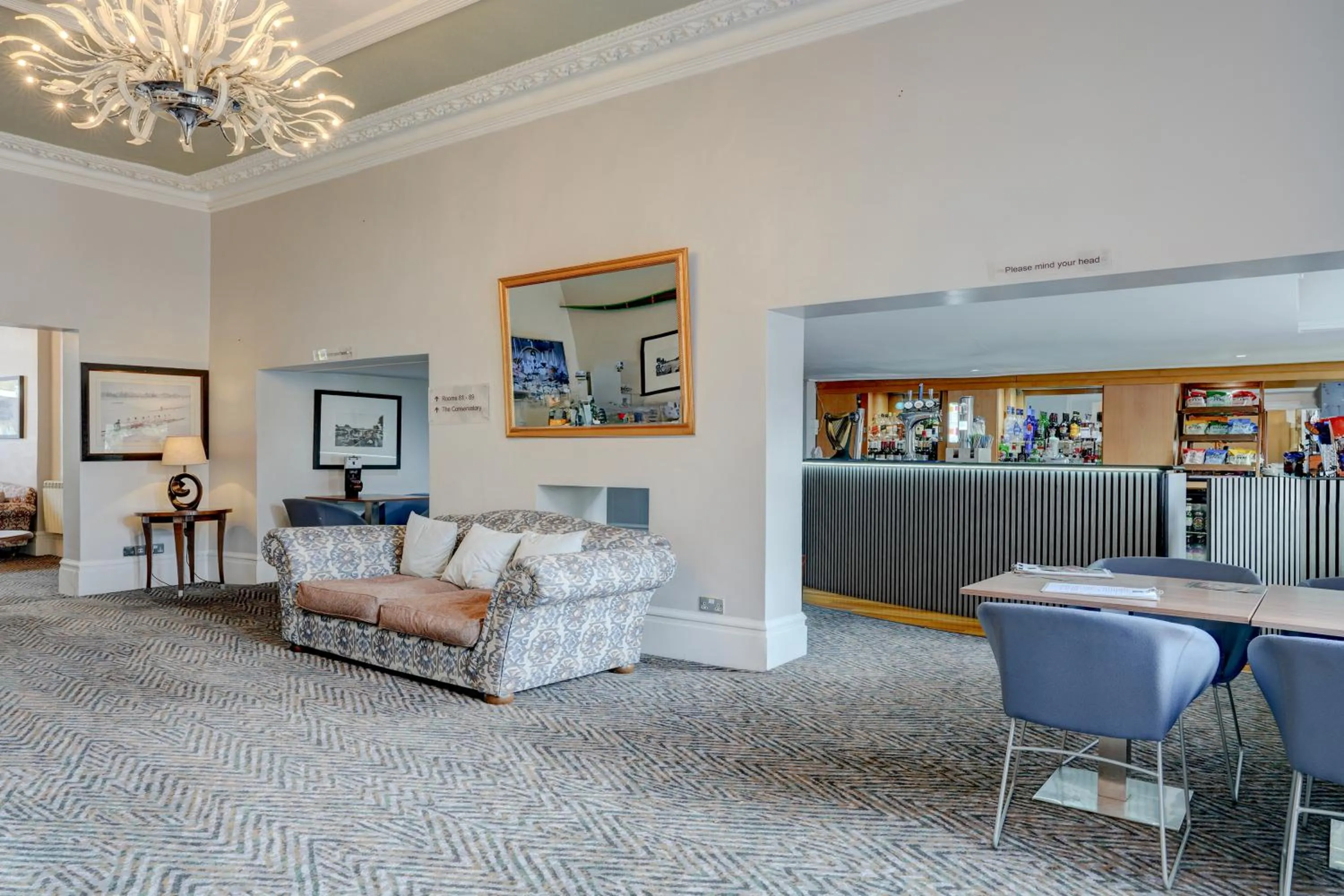 Seating area in Sunday London Staines-upon-Thames Heathrow T5