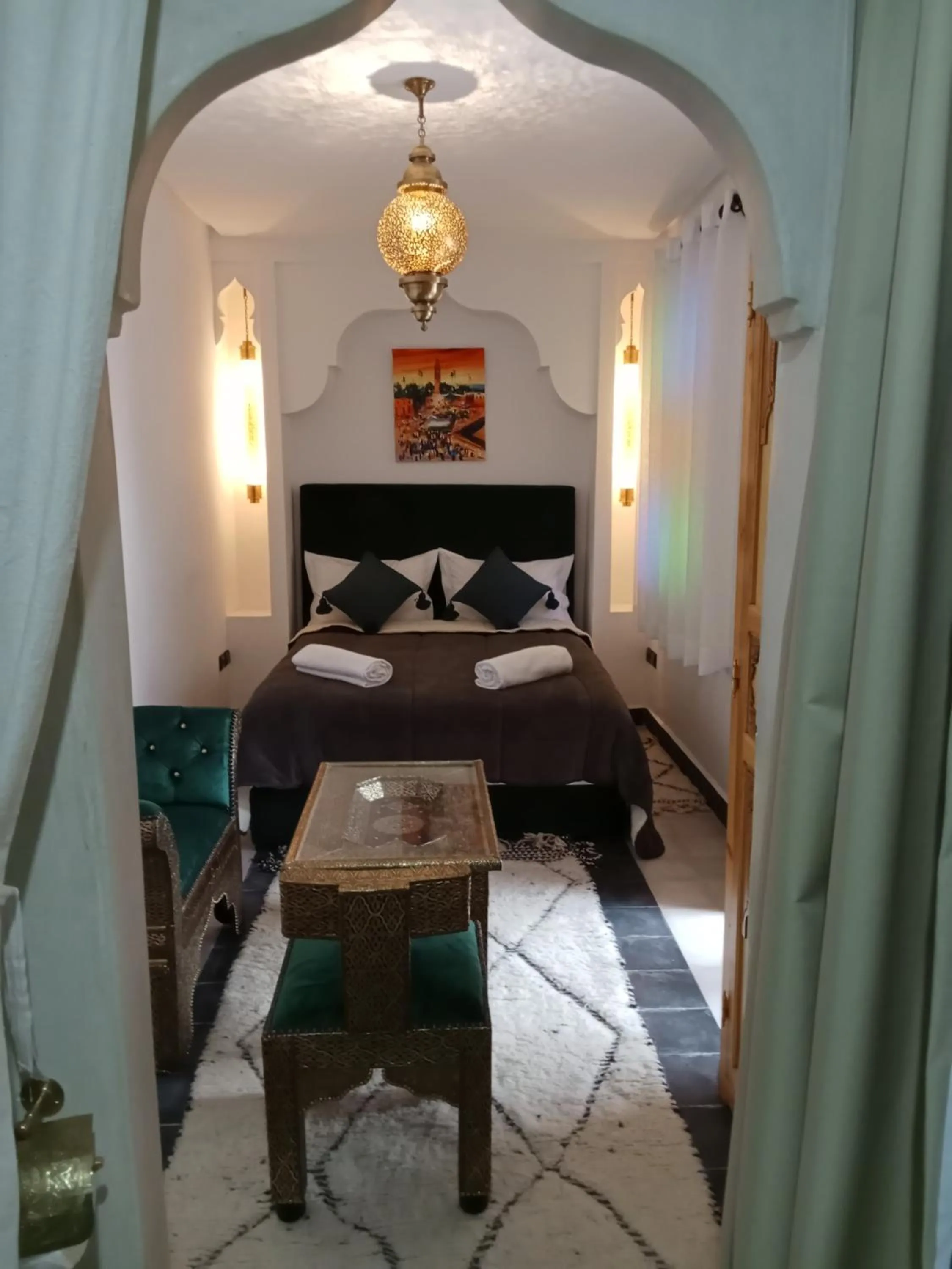 Bed in Riad Orient Palace
