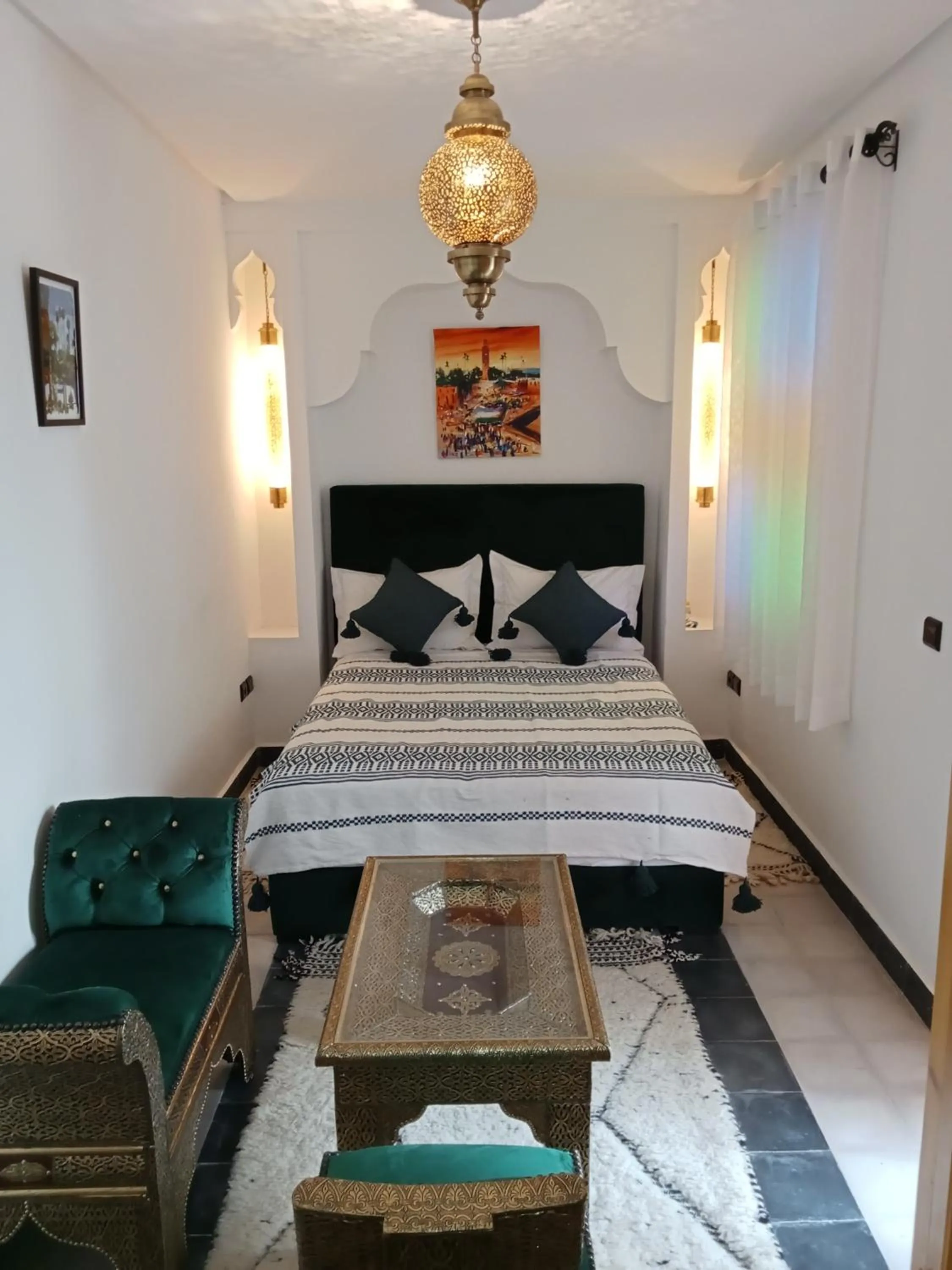 Bed in Riad Orient Palace