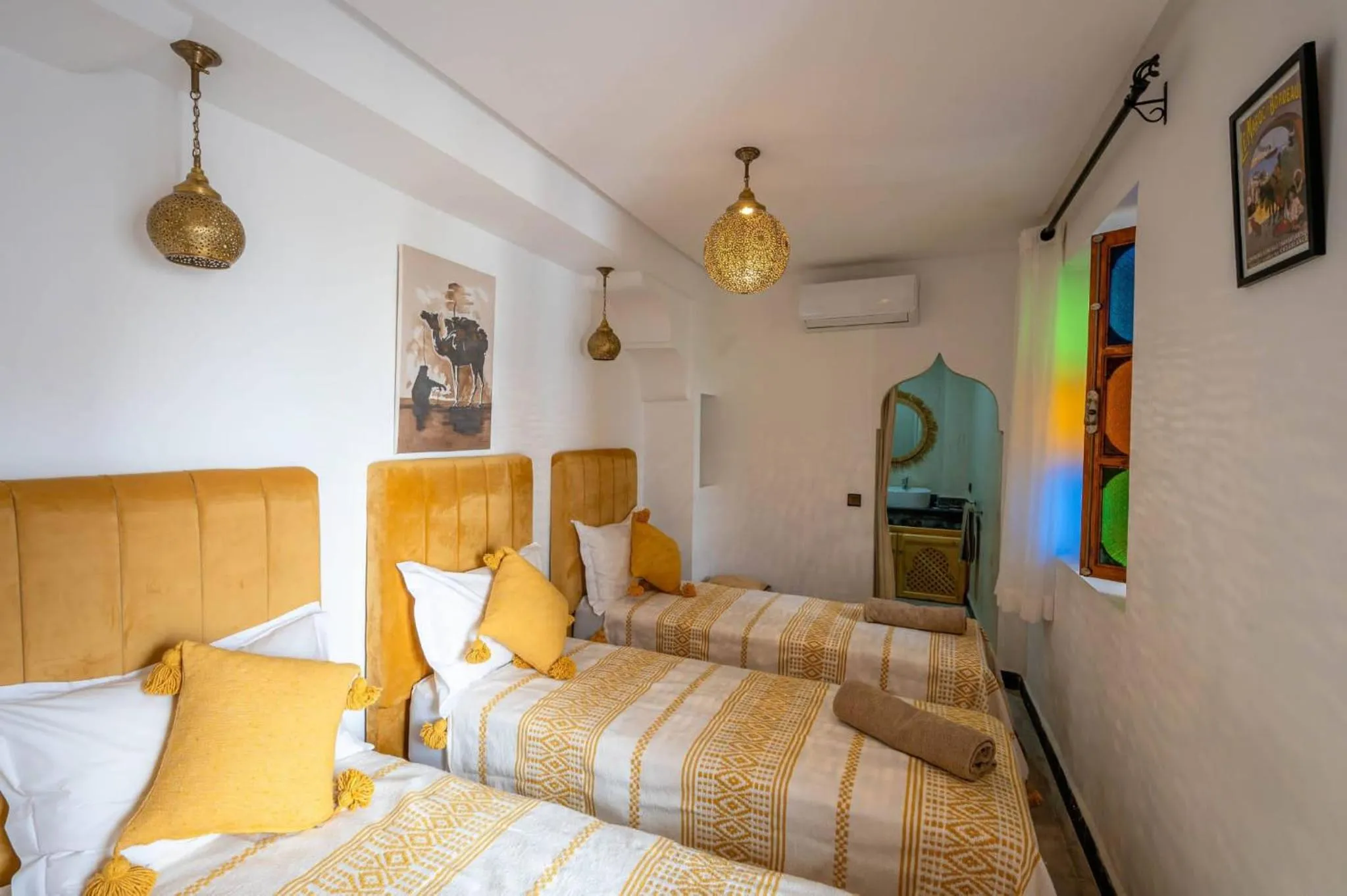 Bed in Riad Orient Palace