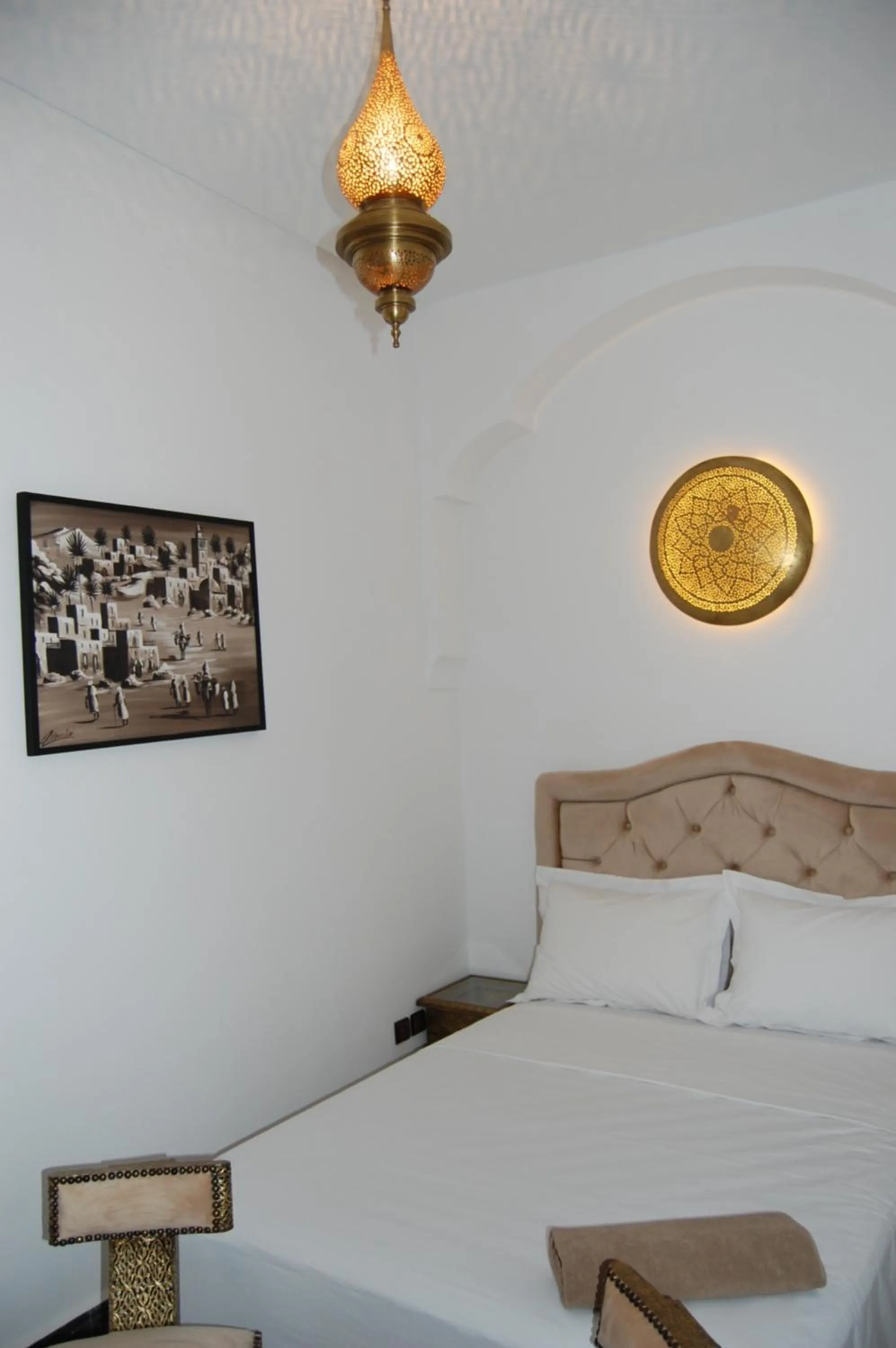 Bed in Riad Orient Palace