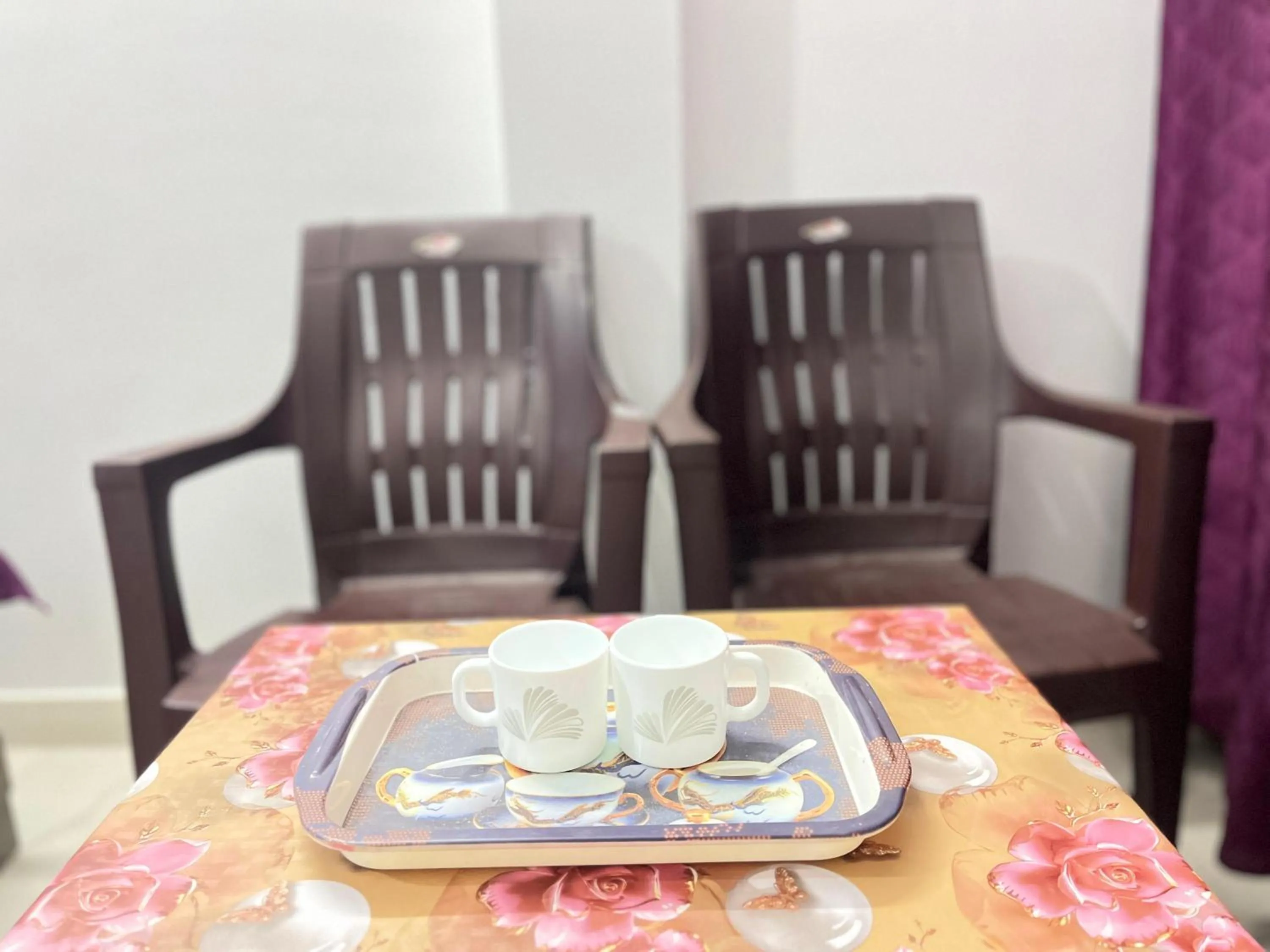 Decorative detail in Maa vaishno paying guest house