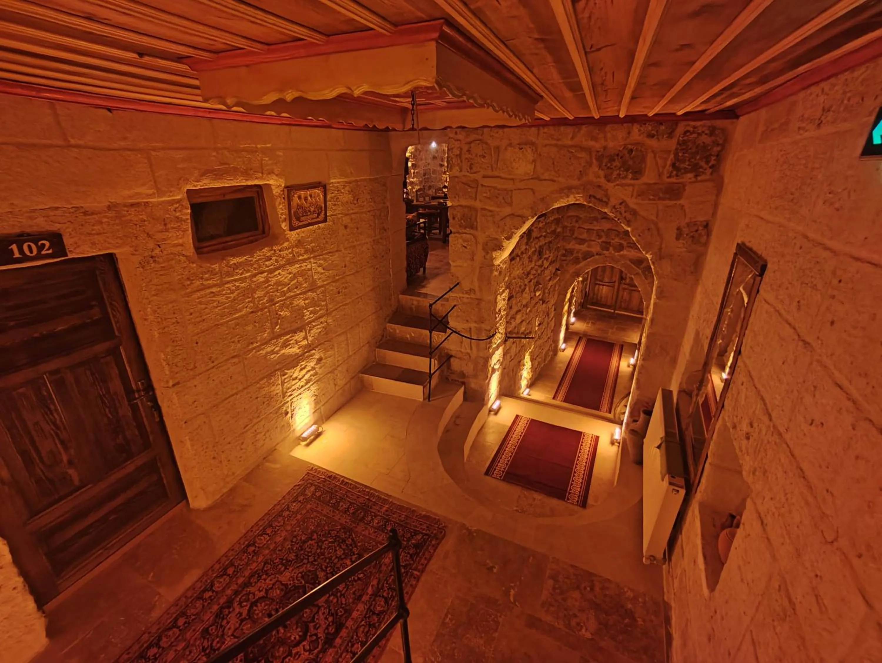 Inner courtyard view in Euphoria Cave House