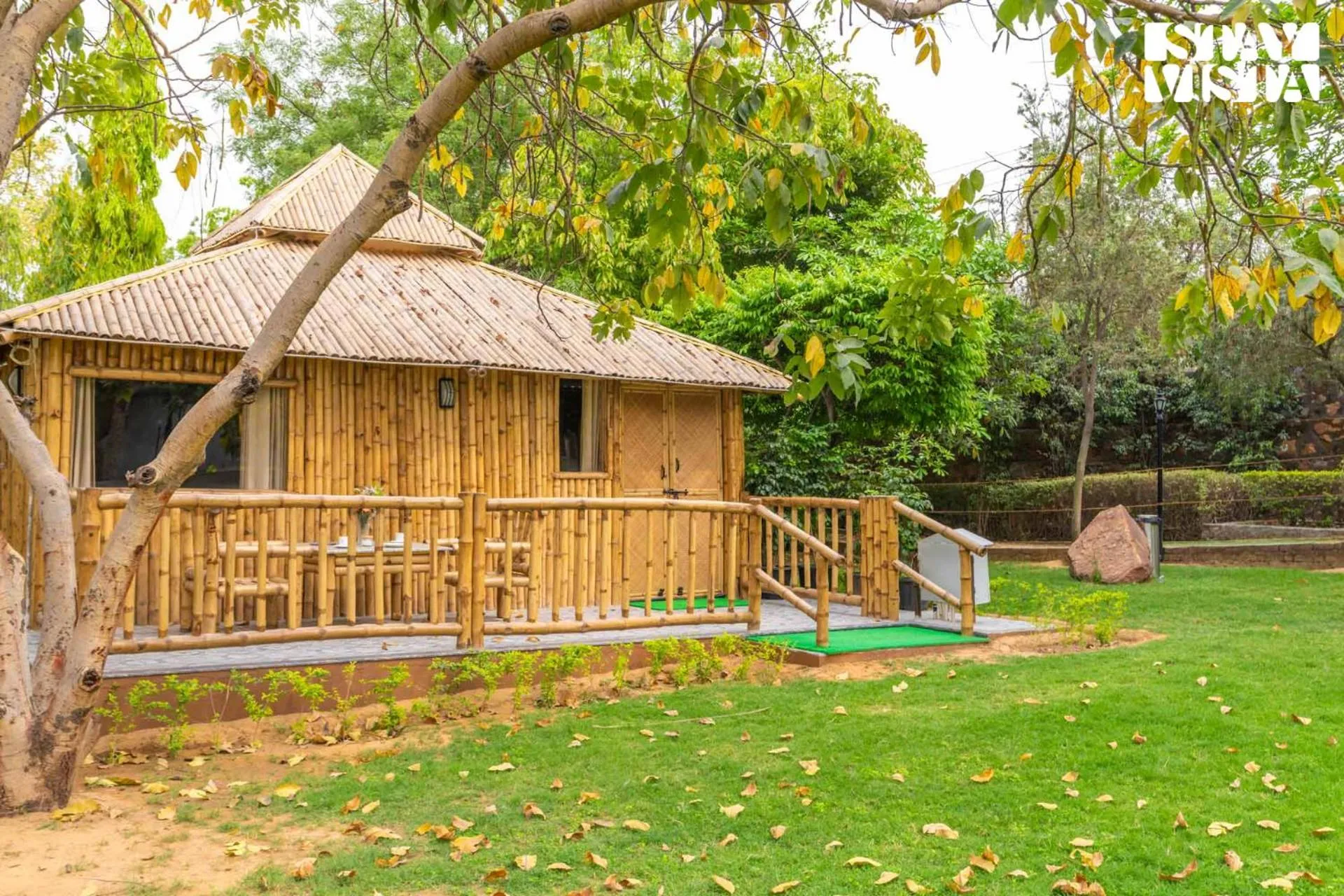 Property building in StayVista at Maple Farms with Pool, BBQ & Bonfire