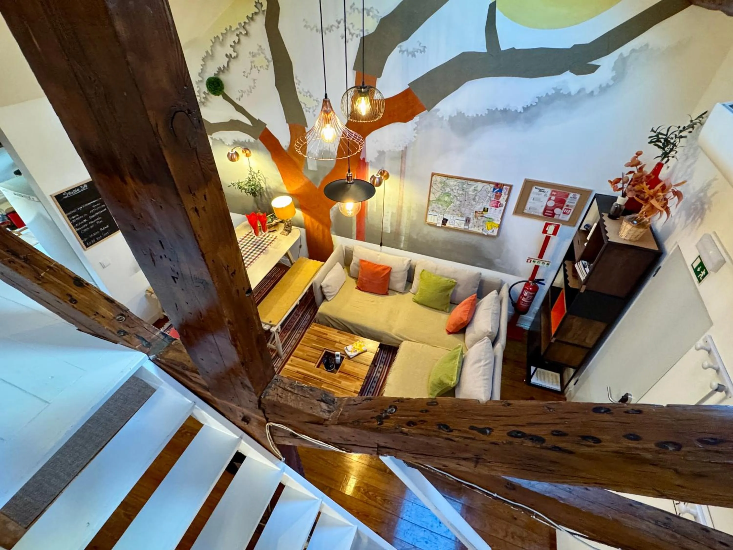 Living room in Studios with Mezzanine Rua da Moeda