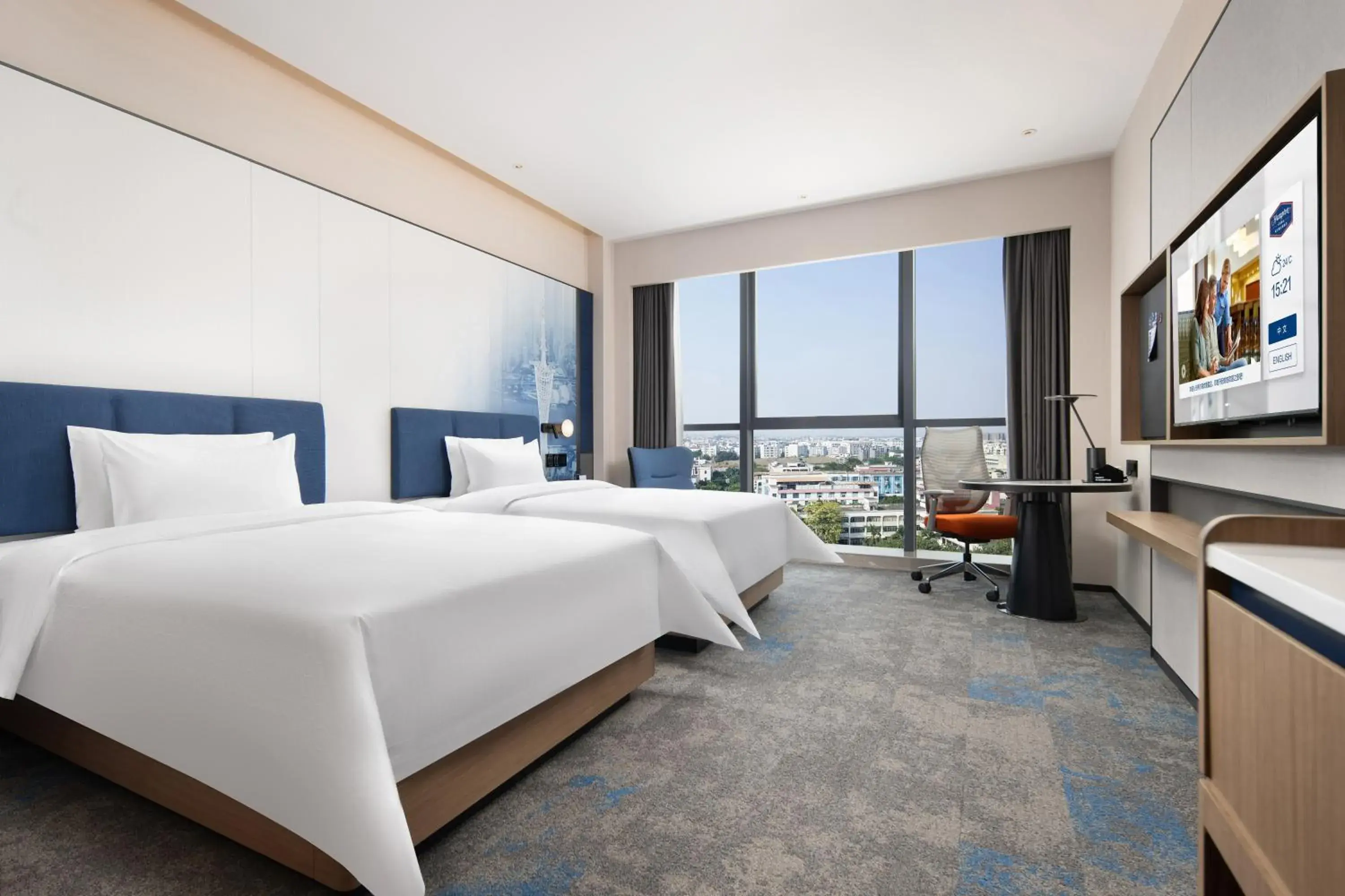 Deluxe Twin Room in Hampton by Hilton Guangzhou Renhe Baiyun Airport-Free Shuttle Bus During The Canton Fair Deluxe Twin Room in Hampton by Hilton Guangzhou Renhe Baiyun Airport-Free Shuttle Bus During The Canton Fair