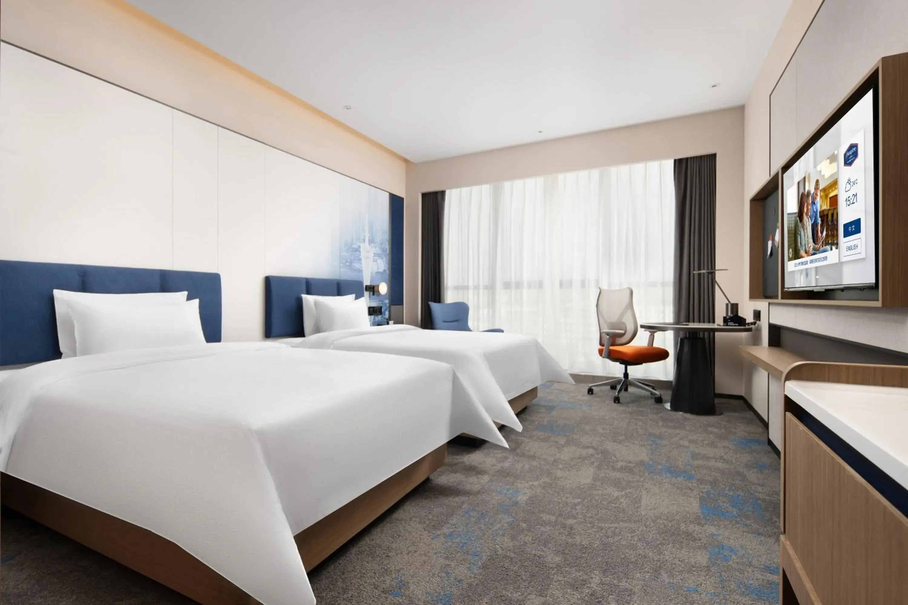 Standard Twin Room in Hampton by Hilton Guangzhou Renhe Baiyun Airport-Free Shuttle Bus During The Canton Fair Standard Twin Room in Hampton by Hilton Guangzhou Renhe Baiyun Airport-Free Shuttle Bus During The Canton Fair