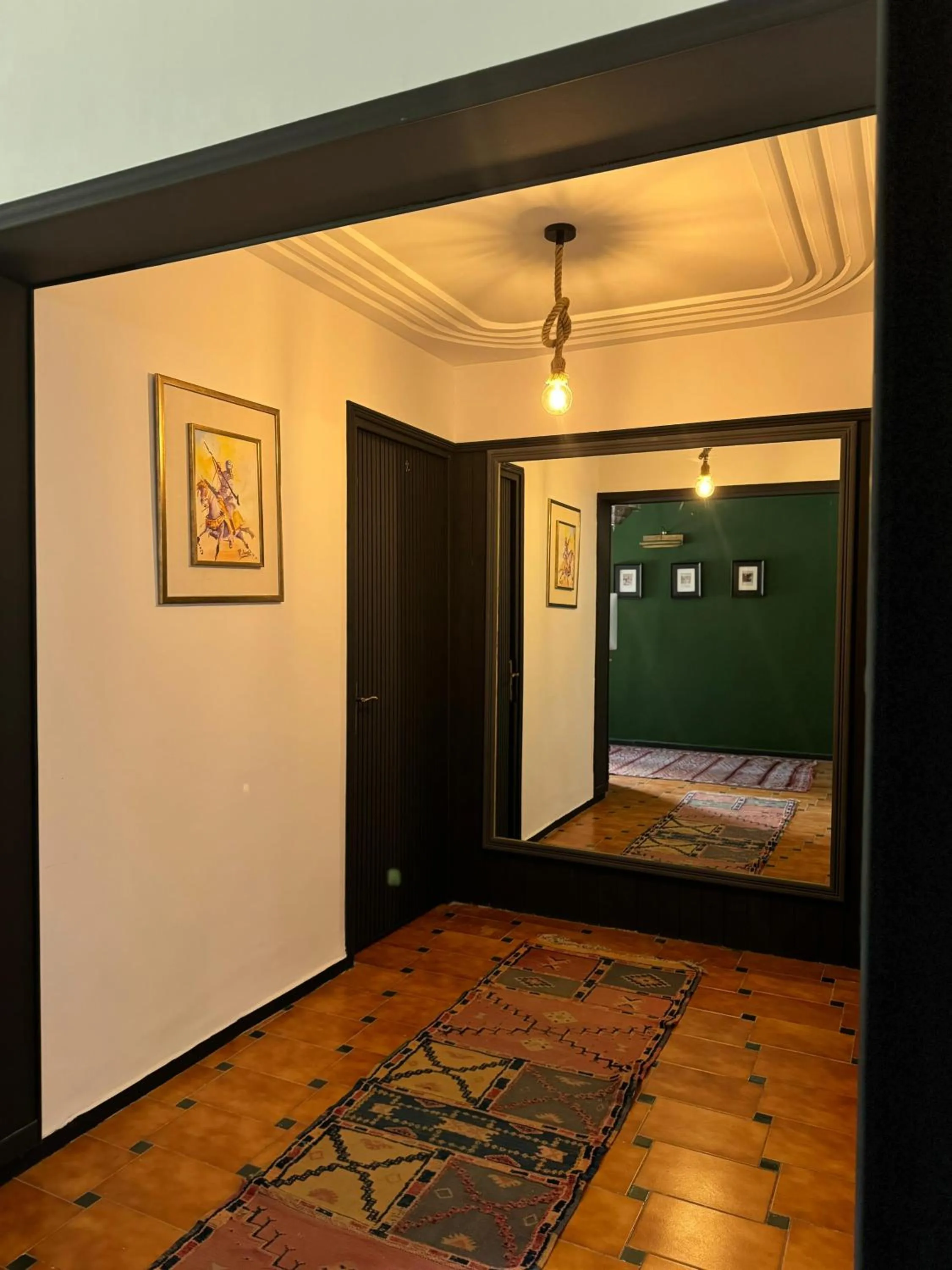 Decorative detail, Bed in VILLA ADAM TANGIER