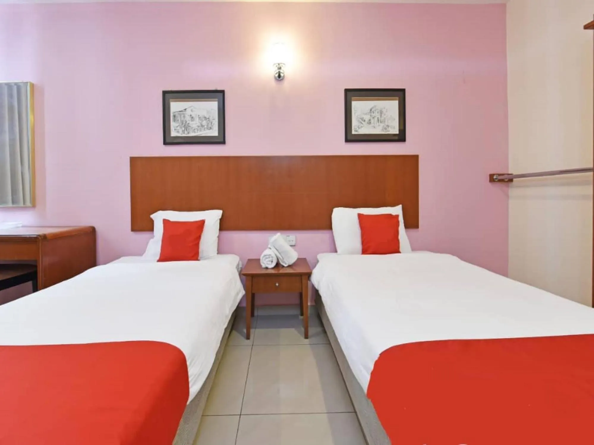 Bed in MRC Hotel Melaka Raya