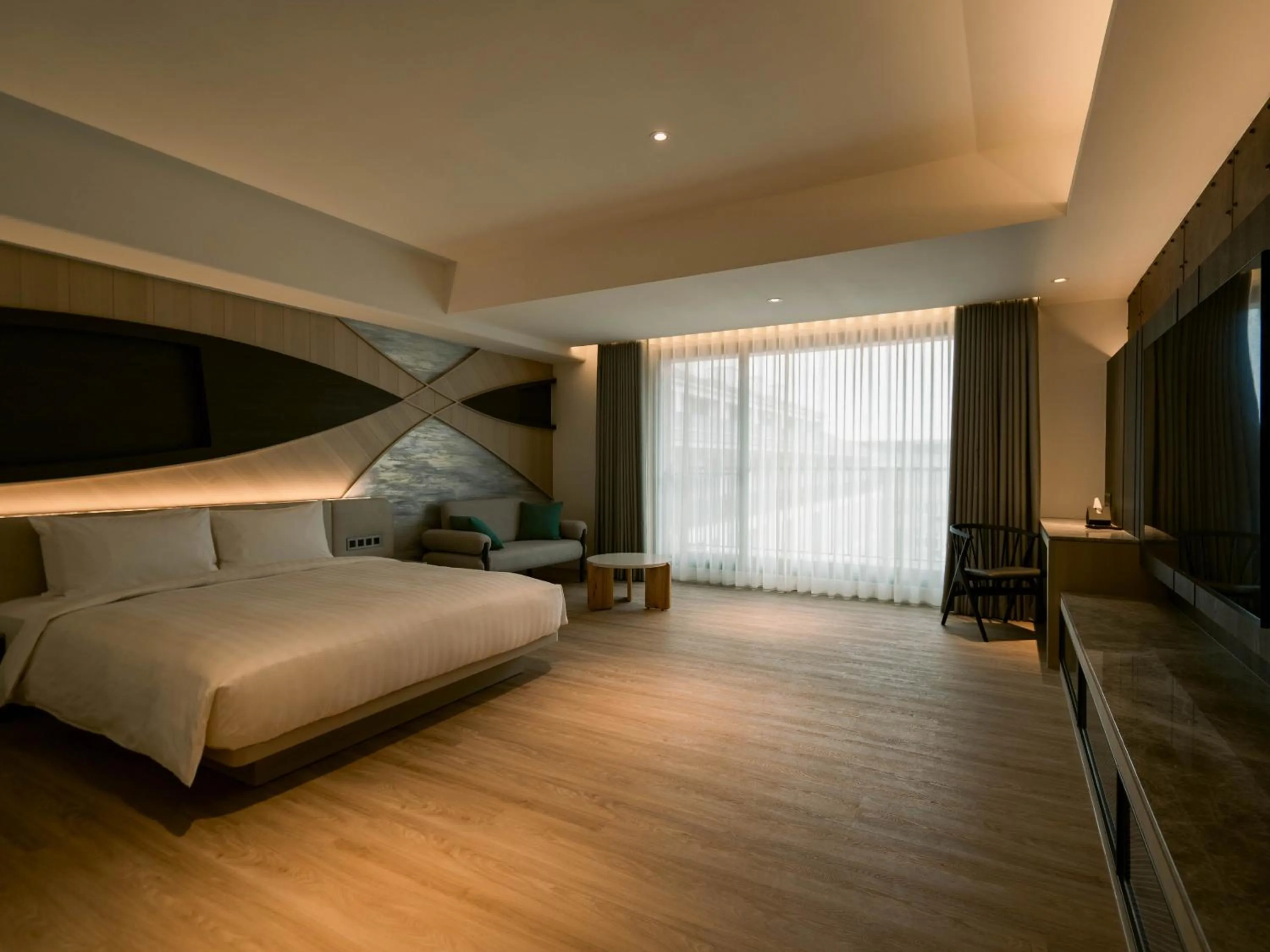 Photo of the whole room, Bed in XIUXI Anping Hotel