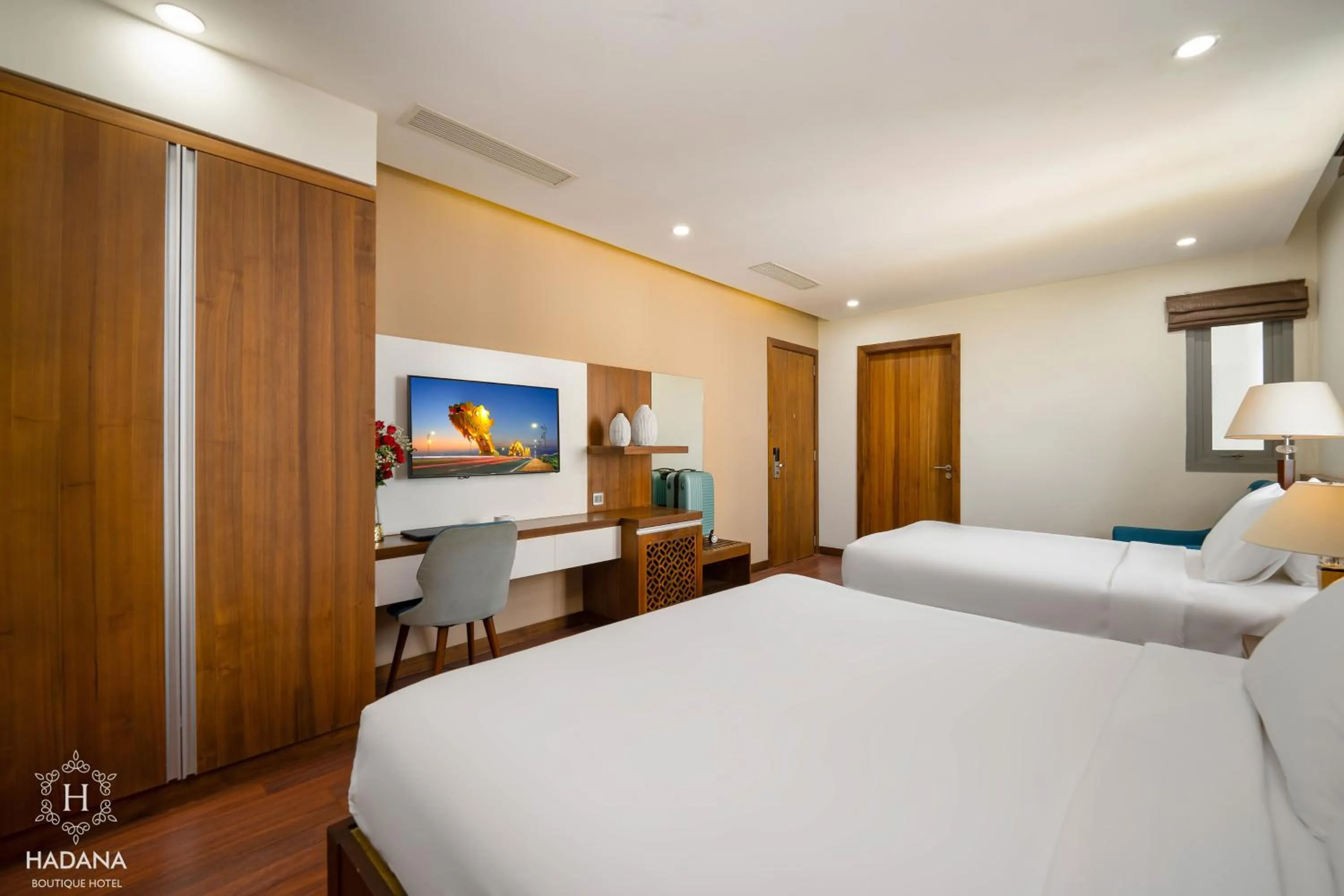 Bed in Hadana Boutique Hotel Danang