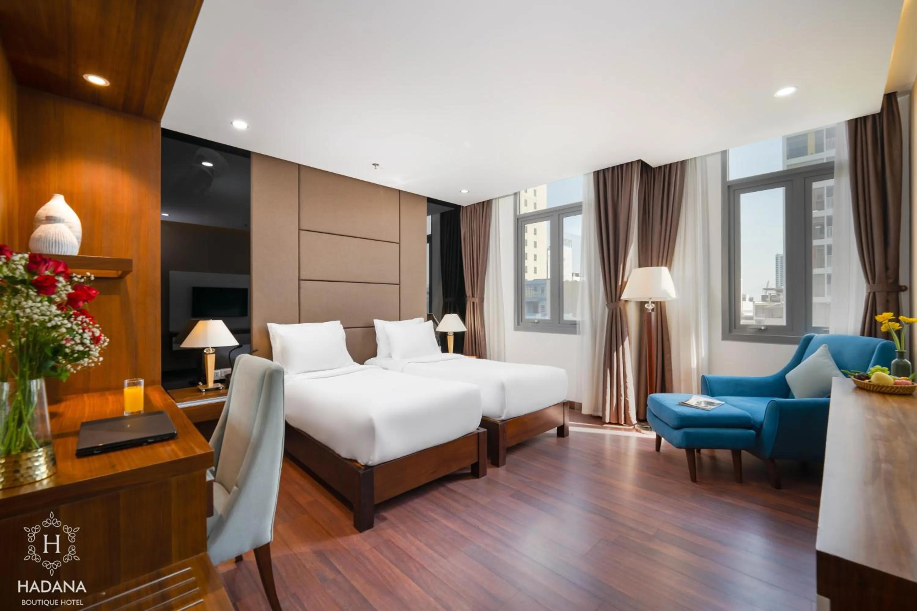 Bed in Hadana Boutique Hotel Danang