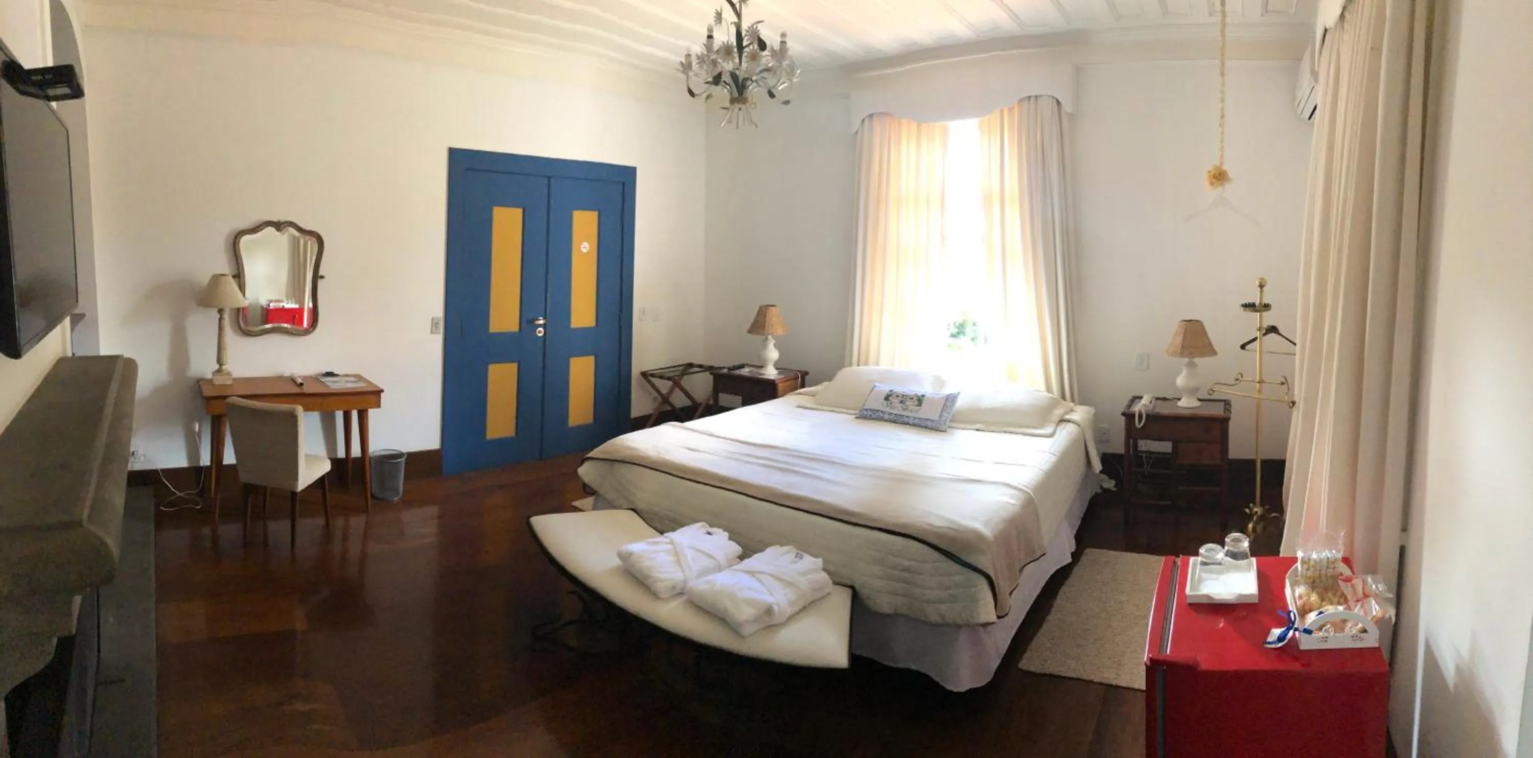 Decorative detail, Bed in Pousada Vila Brasil