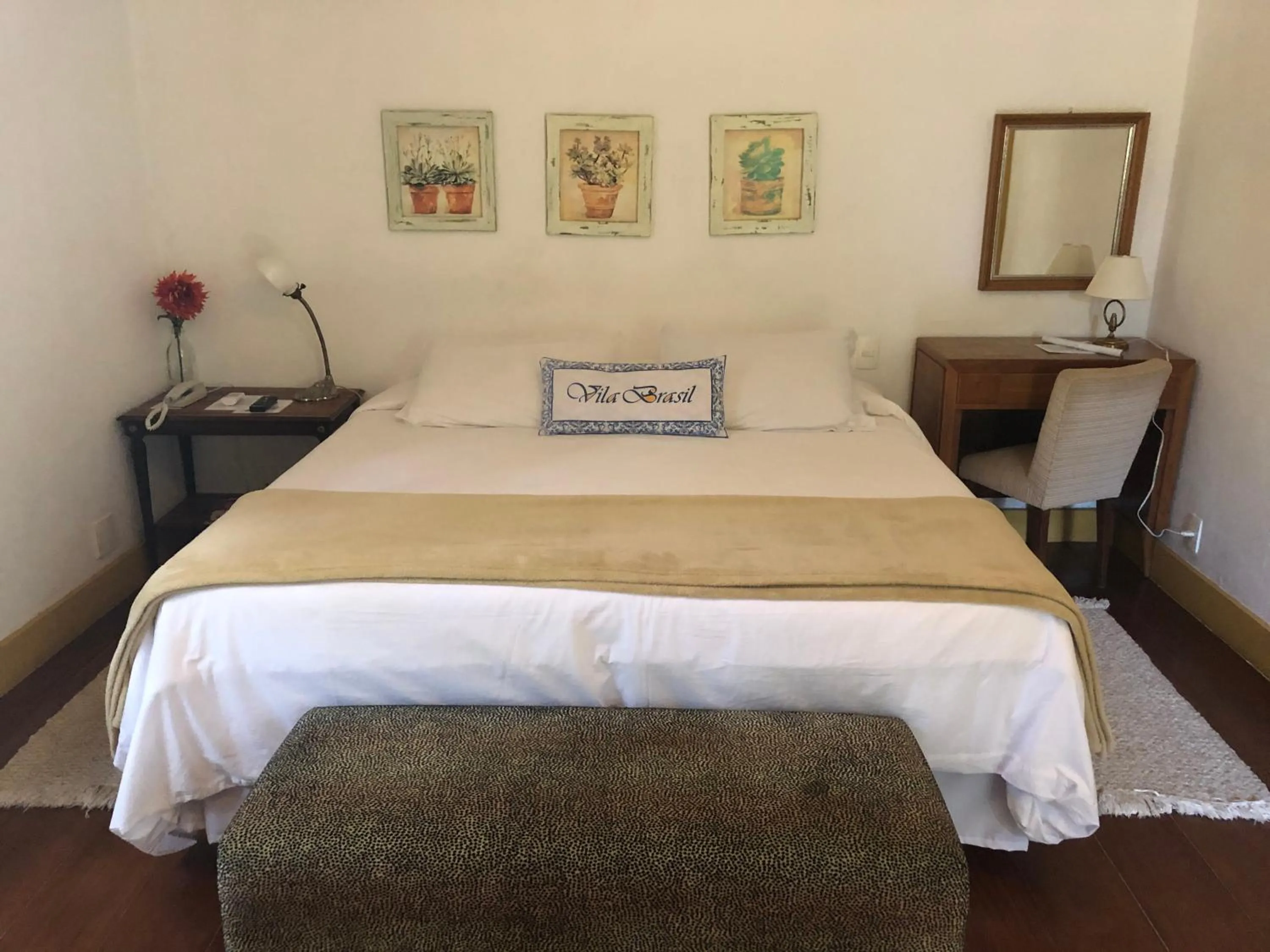 Bed in Pousada Vila Brasil